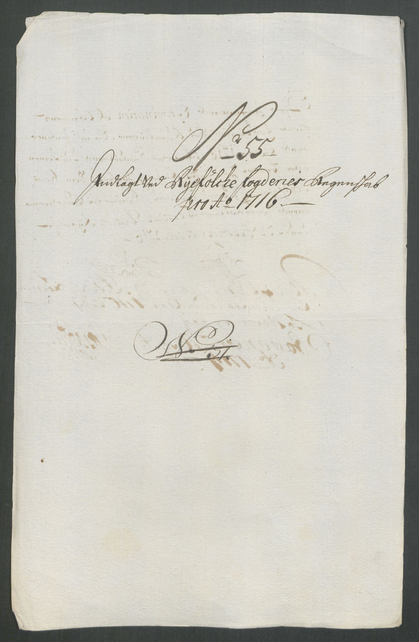 Rentekammeret inntil 1814, Reviderte regnskaper, Fogderegnskap, RA/EA-4092/R47/L2869: Fogderegnskap Ryfylke, 1716, p. 289