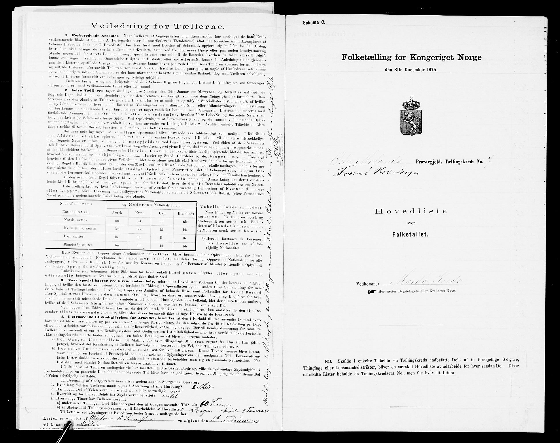 SAK, 1875 census for 0918P Austre Moland, 1875, p. 64