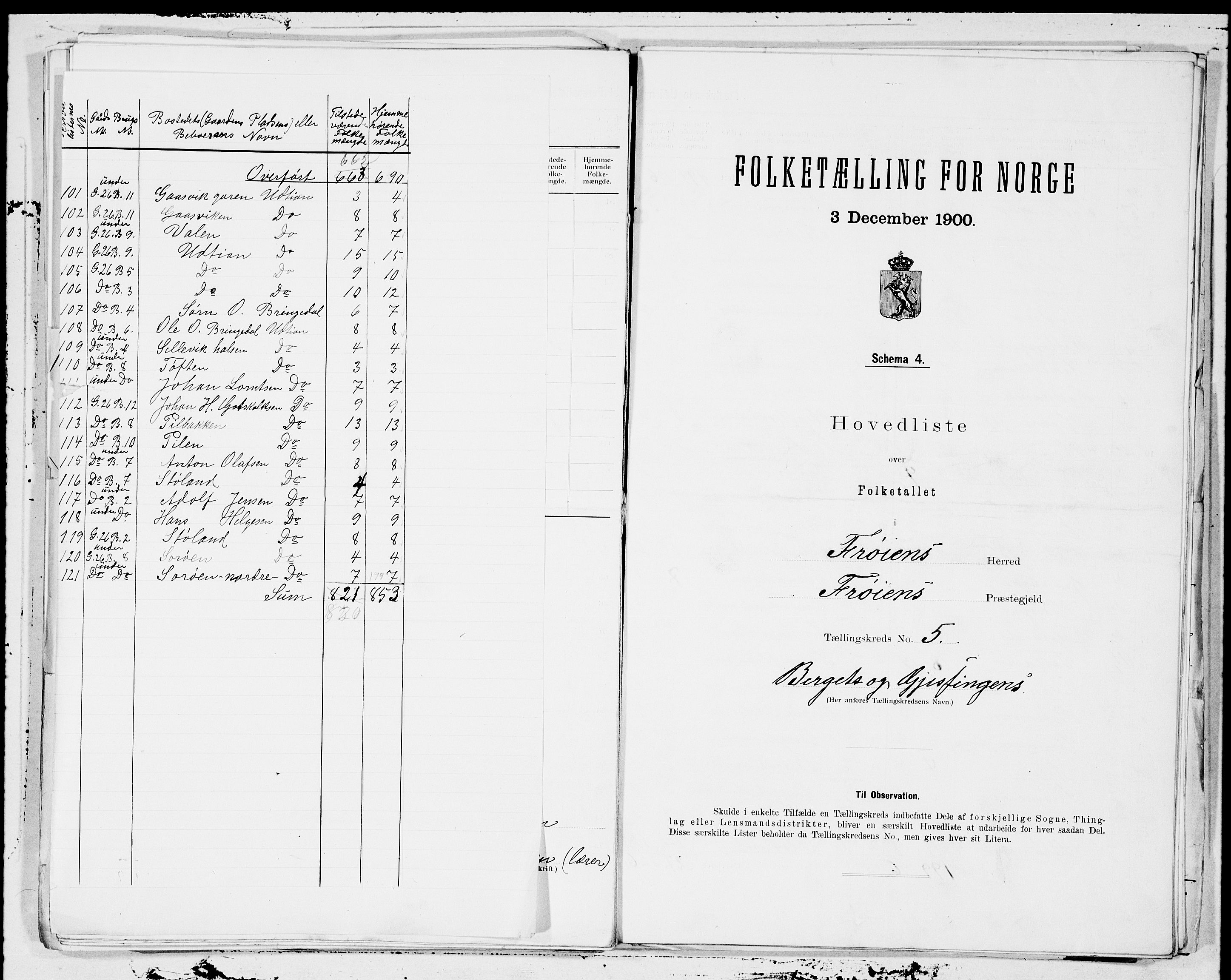 SAT, 1900 census for Frøya, 1900, p. 12