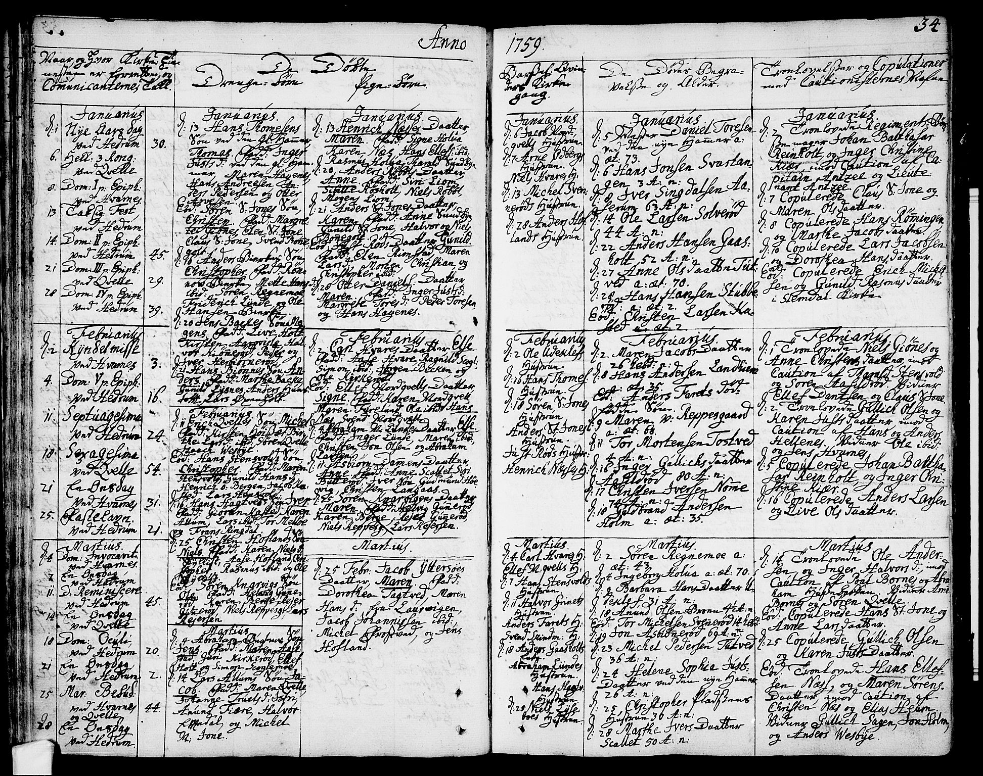 Hedrum kirkebøker, SAKO/A-344/F/Fa/L0001: Parish register (official) no. I 1, 1751-1785, p. 34