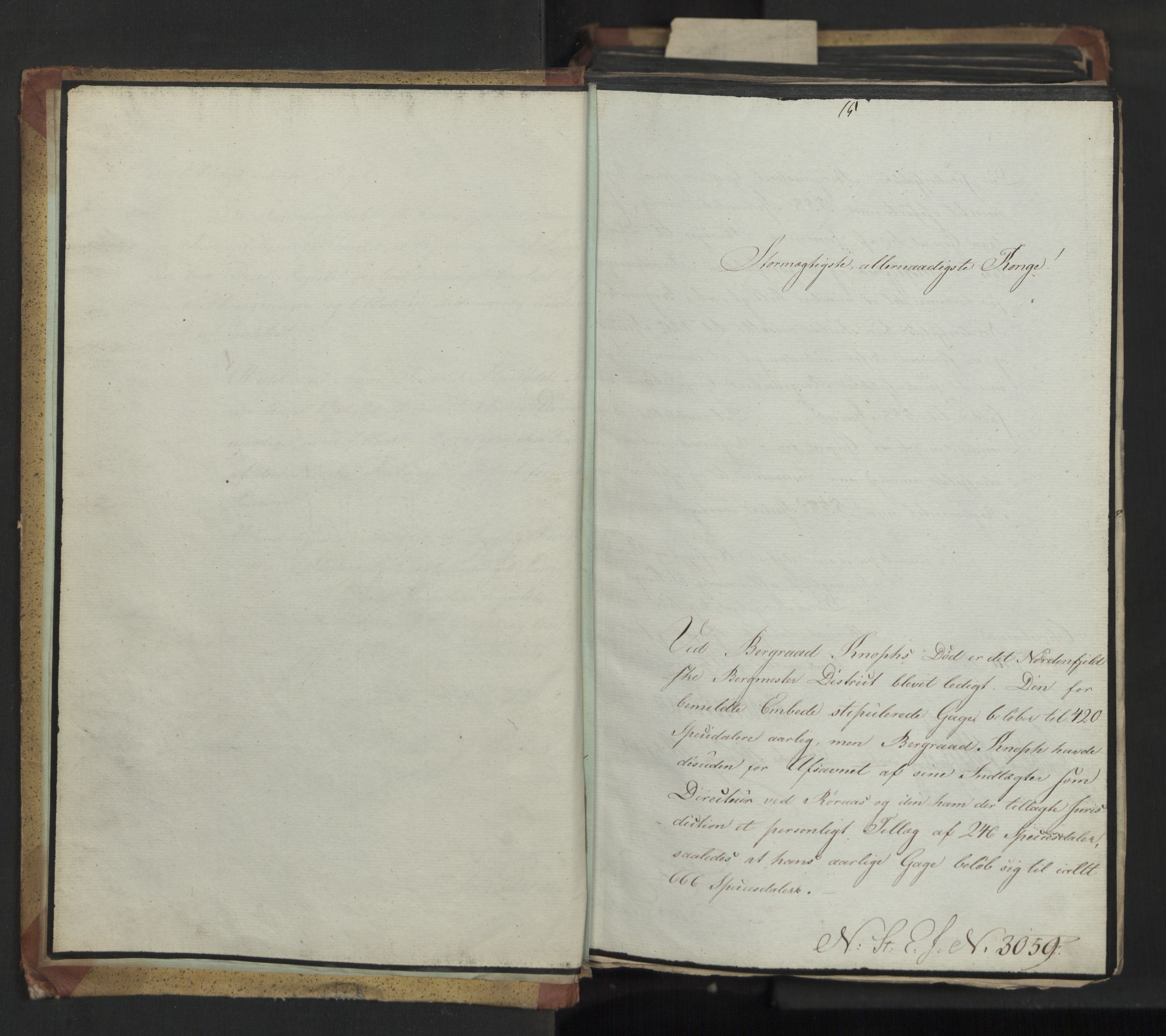 Statsrådsavdelingen i Stockholm, RA/S-1003/D/Da/L0015: Regjeringsinnstillinger nr. 3058-3300, 1818, p. 5