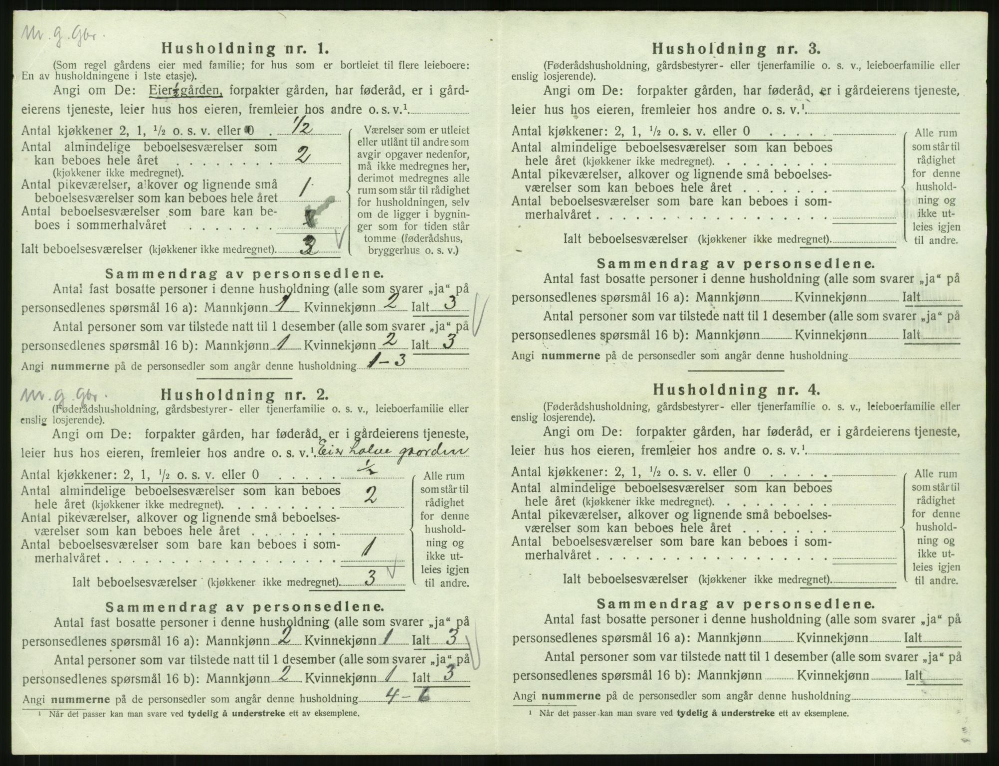 SAT, 1920 census for Voll, 1920, p. 102