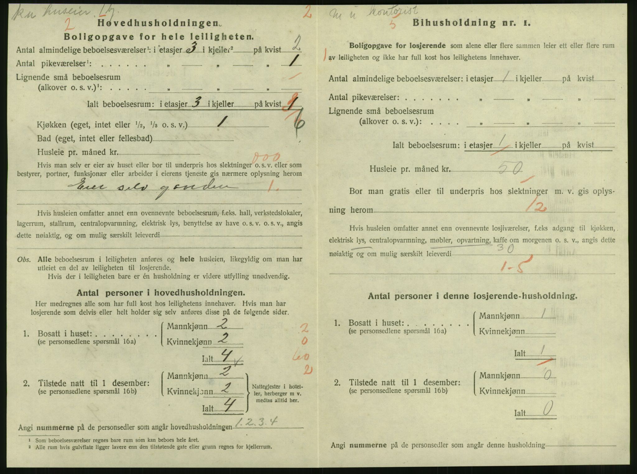 SAT, 1920 census for Steinkjer, 1920, p. 1369