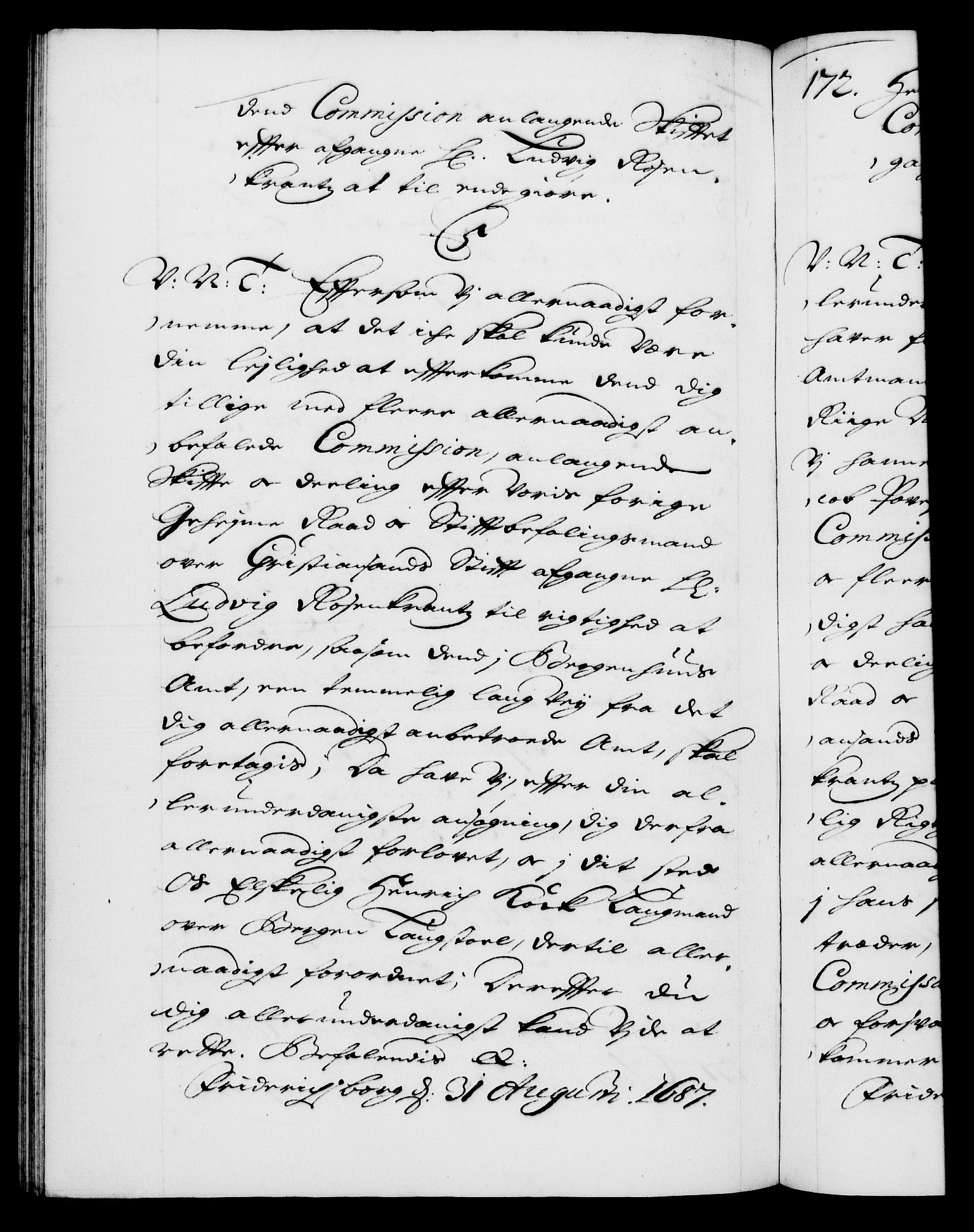 Danske Kanselli 1572-1799, RA/EA-3023/F/Fc/Fca/Fcab/L0013: Norske tegnelser (mikrofilm), 1684-1687, p. 529b