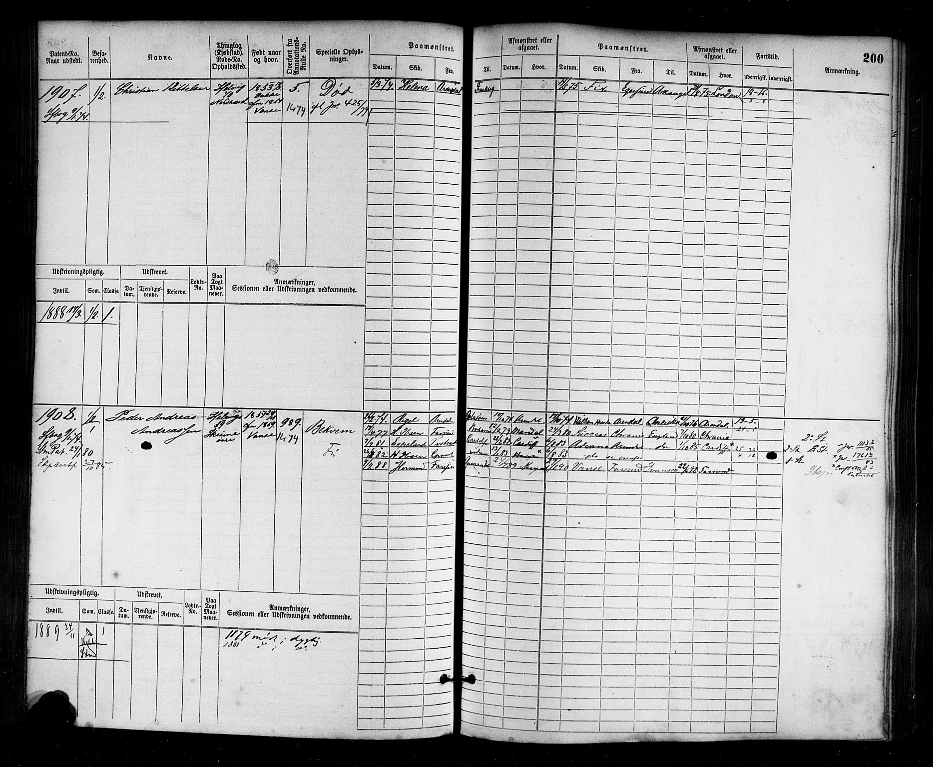 Farsund mønstringskrets, AV/SAK-2031-0017/F/Fb/L0003: Hovedrulle nr 1509-2274, M-6, 1868-1915, p. 206