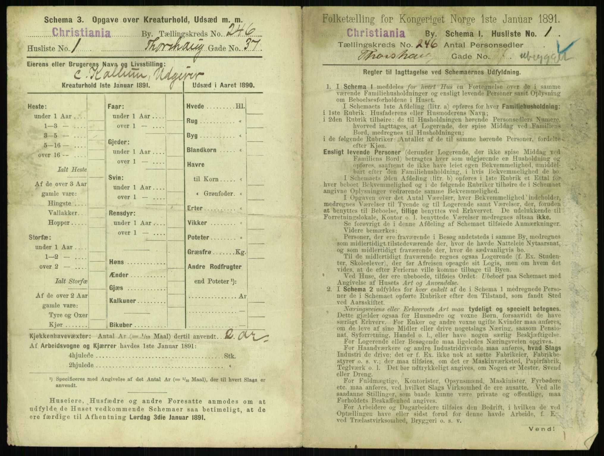 RA, 1891 census for 0301 Kristiania, 1891, p. 149939