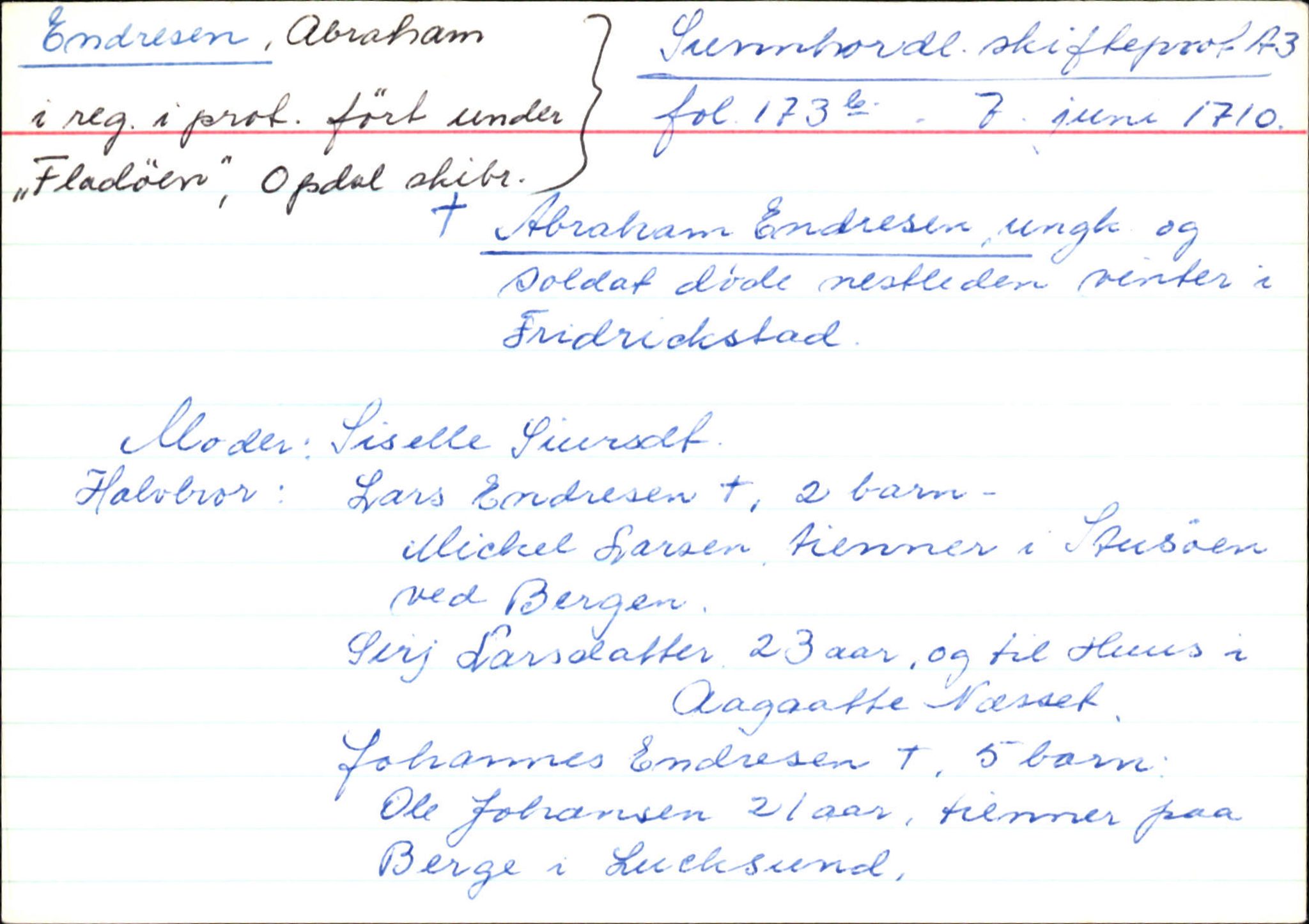 Skiftekort ved Statsarkivet i Bergen, SAB/SKIFTEKORT/004/L0002: Skifteprotokoll nr. 3, 1708-1717, p. 1289