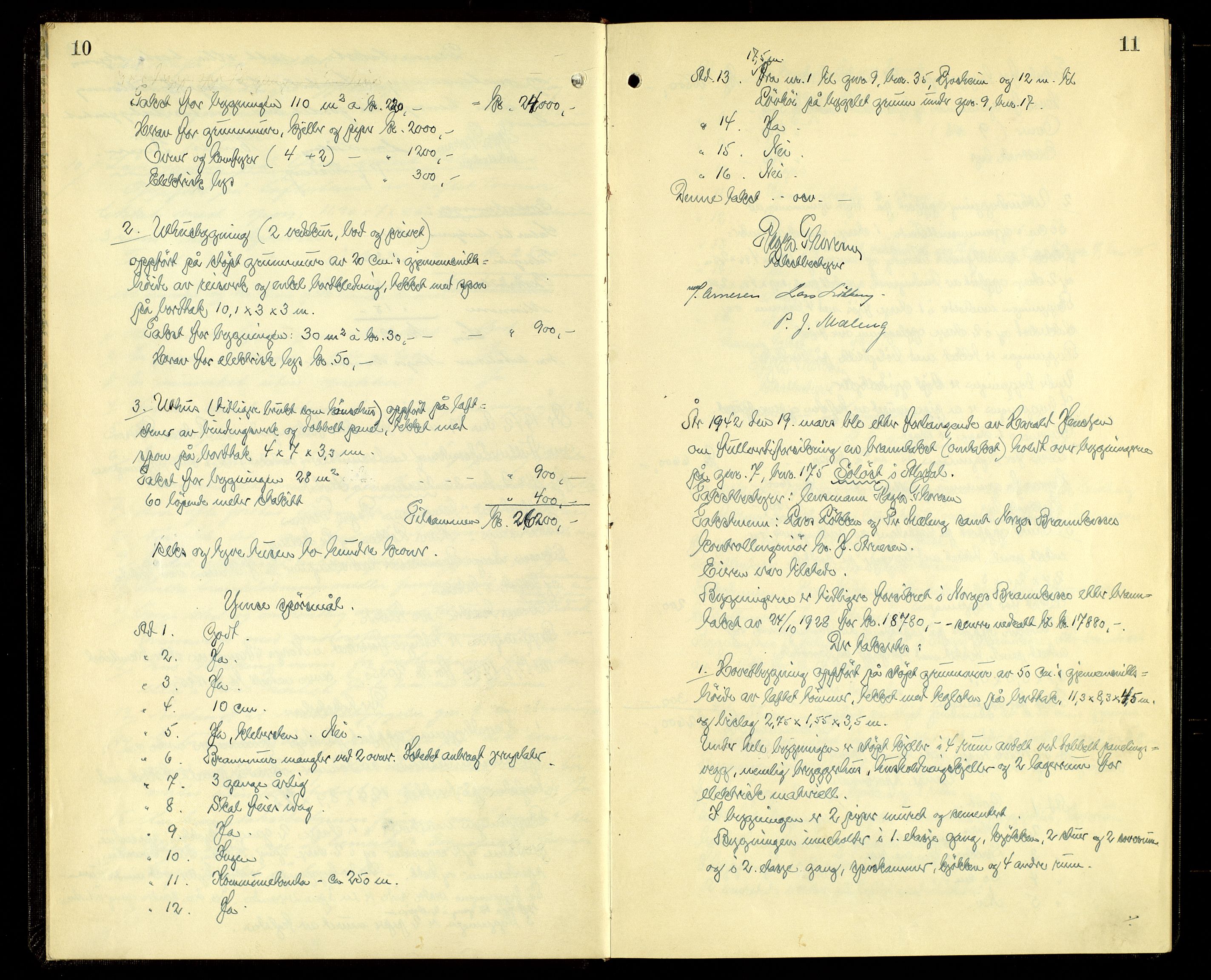 Norges Brannkasse, Alvdal og Folldal, AV/SAH-NBRANA-026/F/L0003: Branntakstprotokoll, 1941-1954, p. 10-11