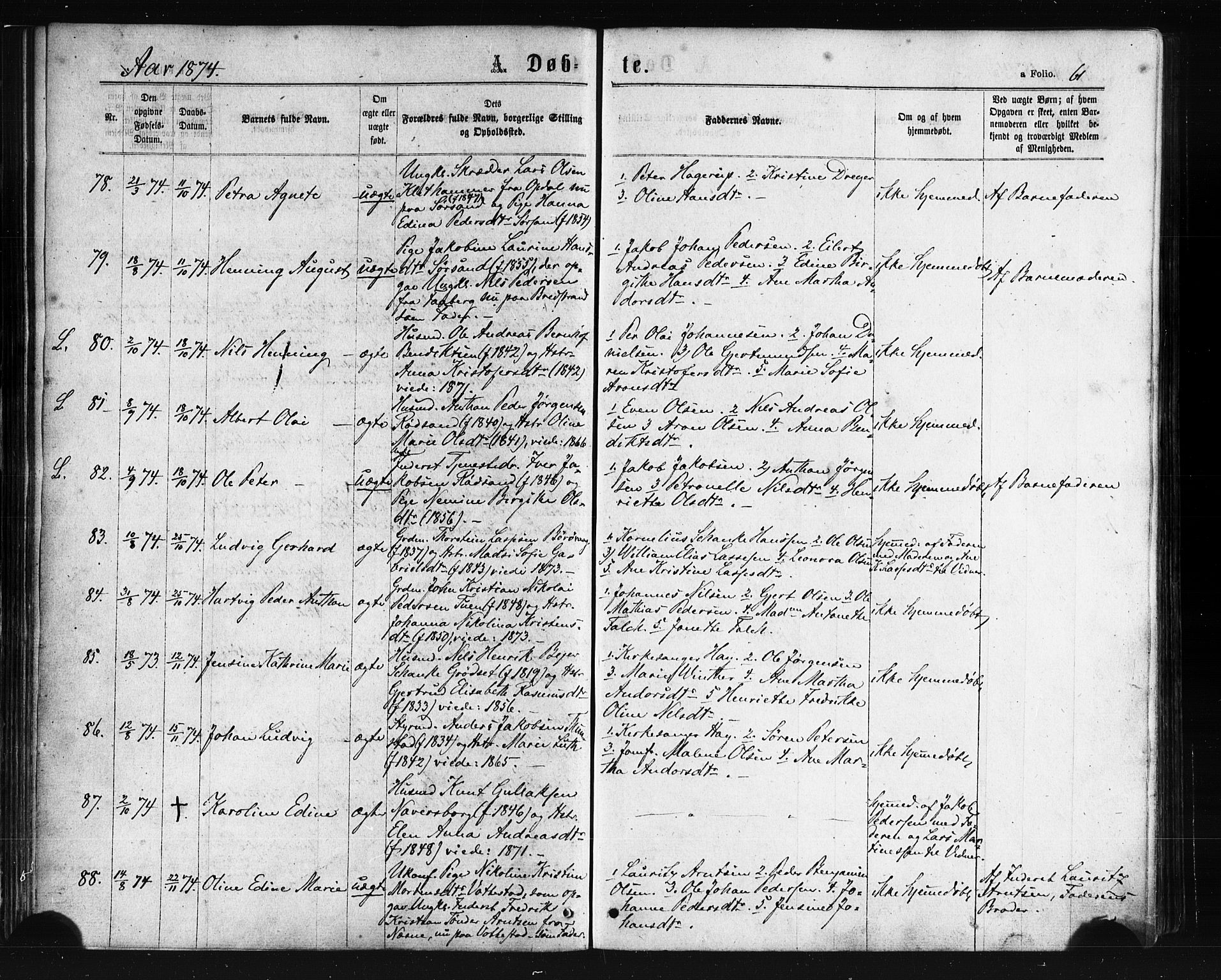 Ministerialprotokoller, klokkerbøker og fødselsregistre - Nordland, AV/SAT-A-1459/893/L1334: Parish register (official) no. 893A07, 1867-1877, p. 61