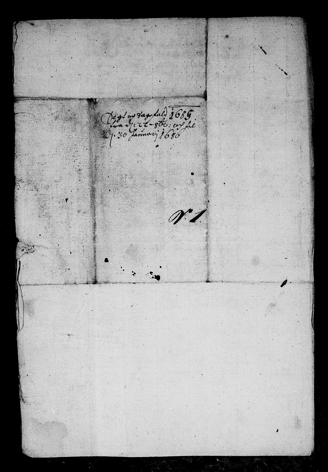 Rentekammeret inntil 1814, Reviderte regnskaper, Stiftamtstueregnskaper, Bergen stiftamt, AV/RA-EA-6043/R/Rc/L0078: Bergen stiftamt, 1685