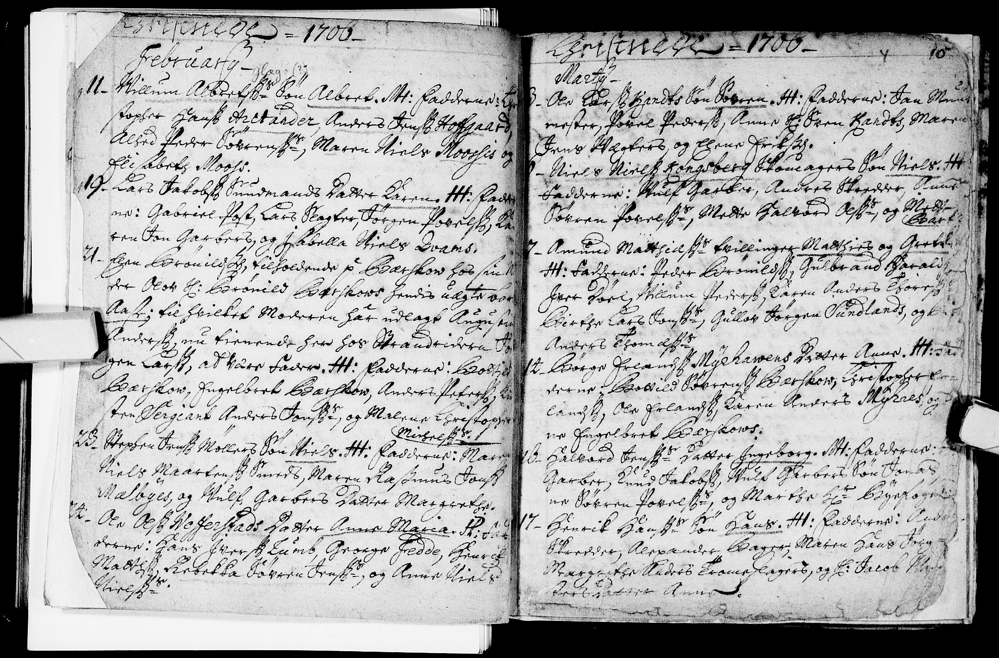 Bragernes kirkebøker, AV/SAKO-A-6/F/Fa/L0003: Parish register (official) no. I 3, 1706-1734, p. 10