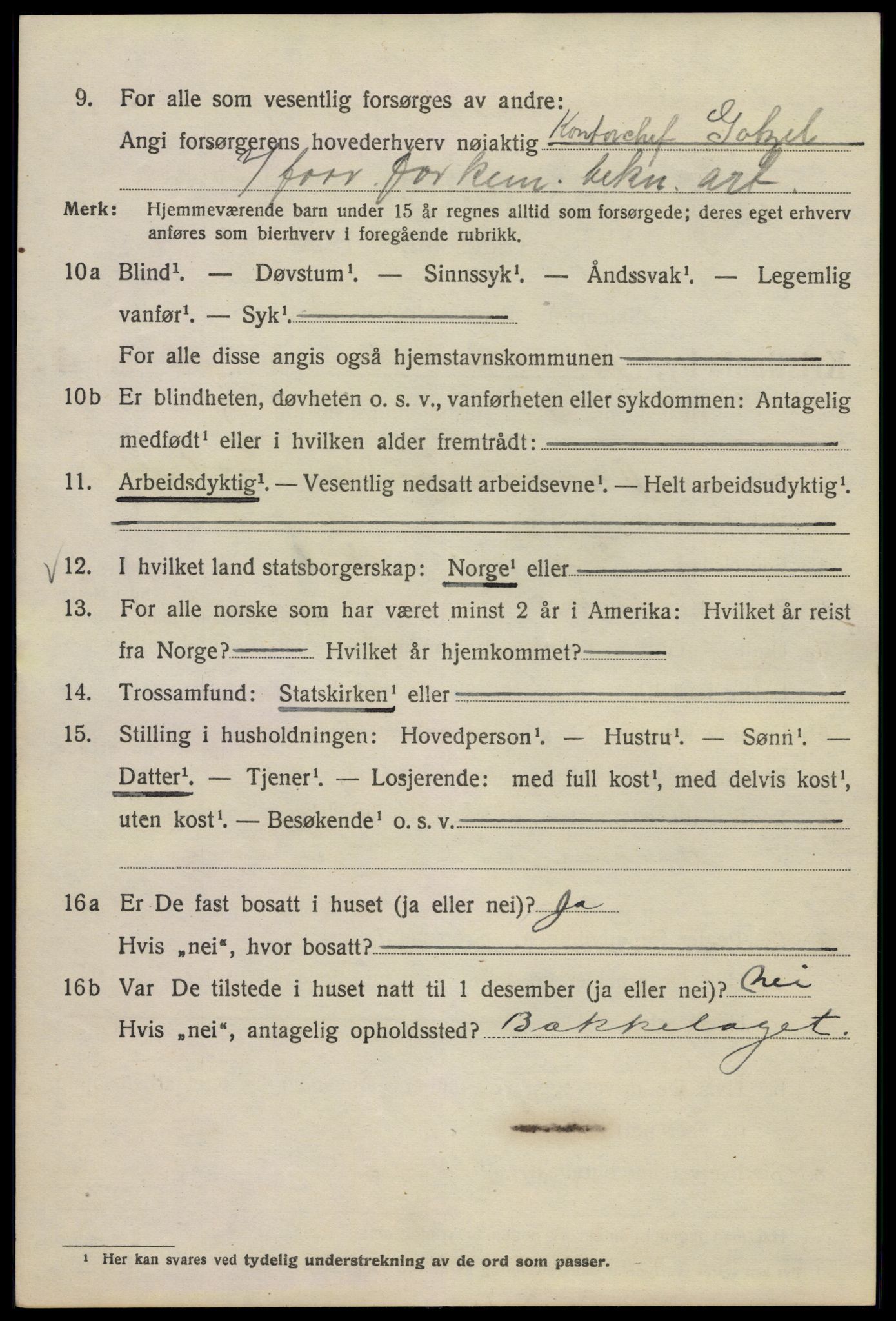 SAO, 1920 census for Kristiania, 1920, p. 301780