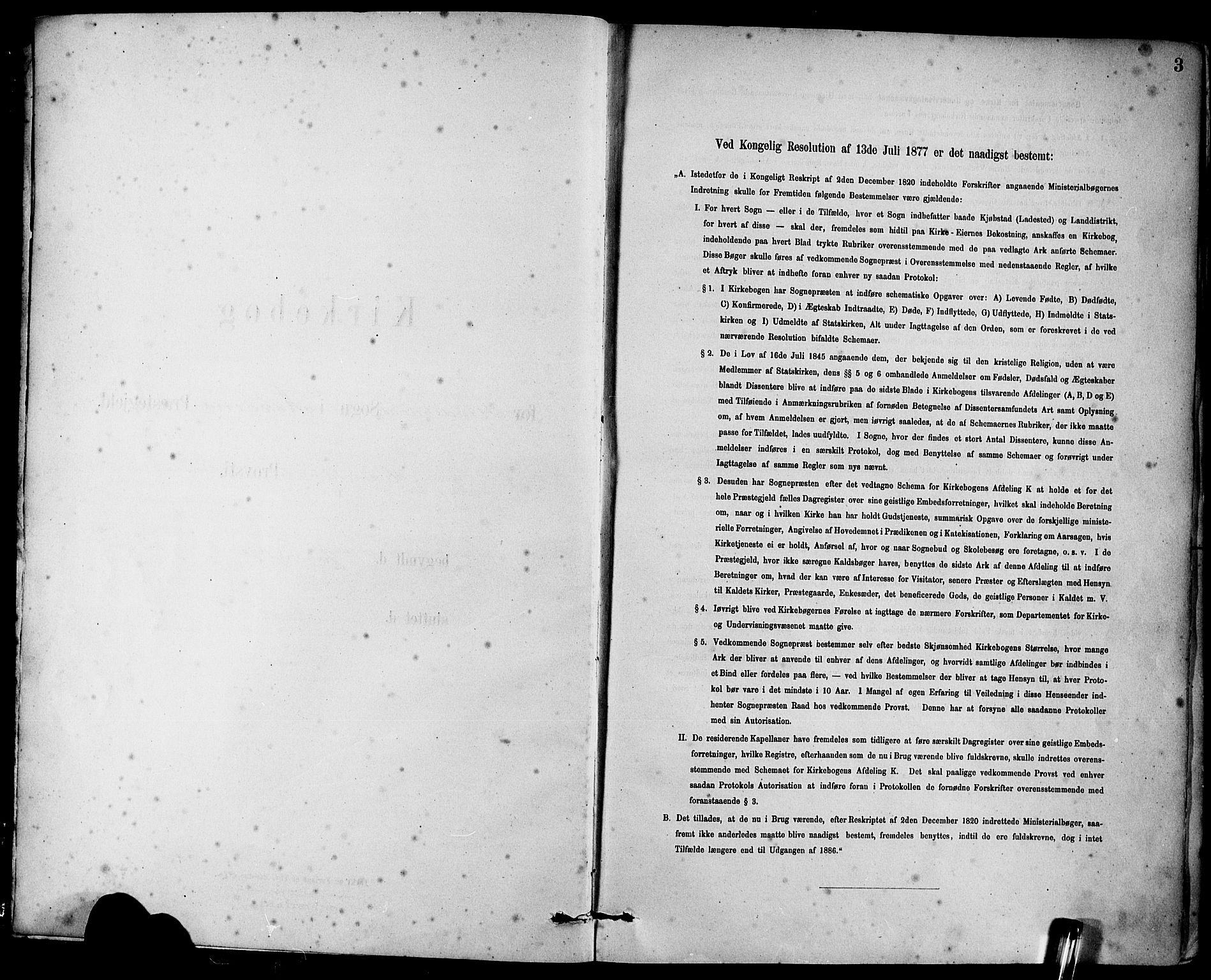 Askøy Sokneprestembete, AV/SAB-A-74101/H/Ha/Haa/Haab/L0001: Parish register (official) no. B 1, 1878-1889, p. 3