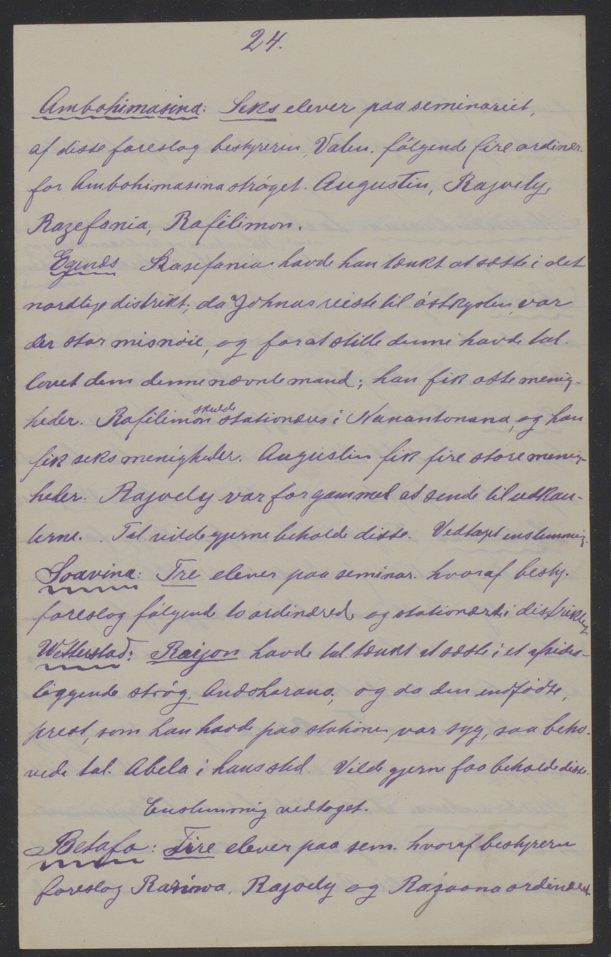 Det Norske Misjonsselskap - hovedadministrasjonen, VID/MA-A-1045/D/Da/Daa/L0039/0007: Konferansereferat og årsberetninger / Konferansereferat fra Madagaskar Innland., 1893