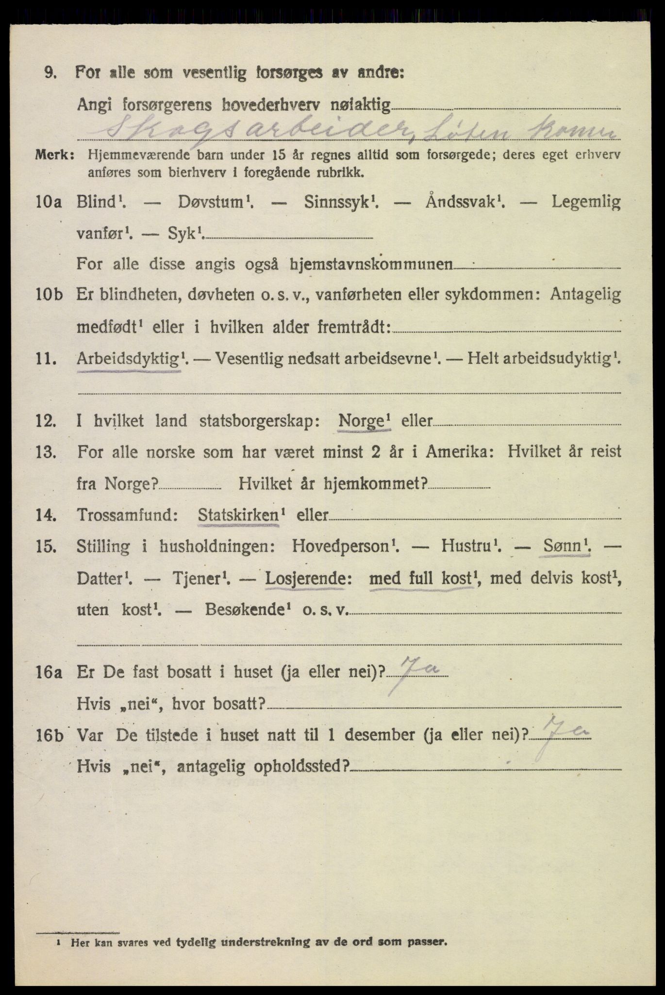 SAH, 1920 census for Stange, 1920, p. 3790