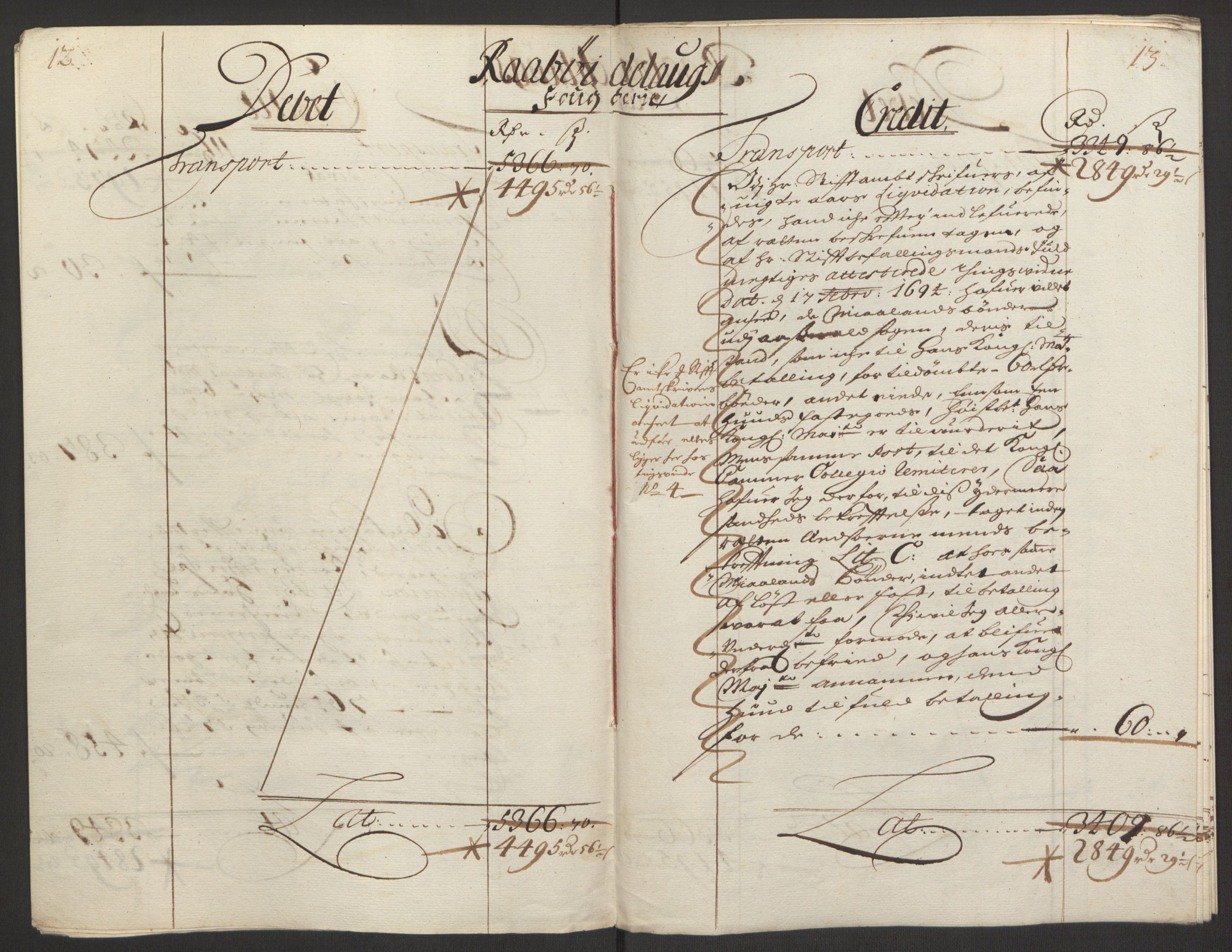 Rentekammeret inntil 1814, Reviderte regnskaper, Fogderegnskap, AV/RA-EA-4092/R40/L2444: Fogderegnskap Råbyggelag, 1693-1696, p. 207