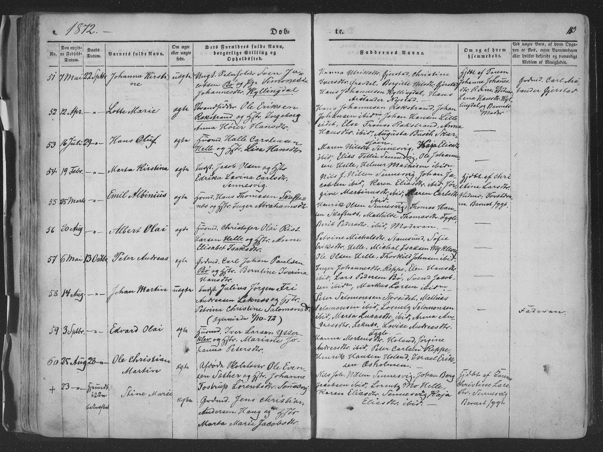 Ministerialprotokoller, klokkerbøker og fødselsregistre - Nordland, AV/SAT-A-1459/881/L1165: Parish register (copy) no. 881C02, 1854-1876, p. 133