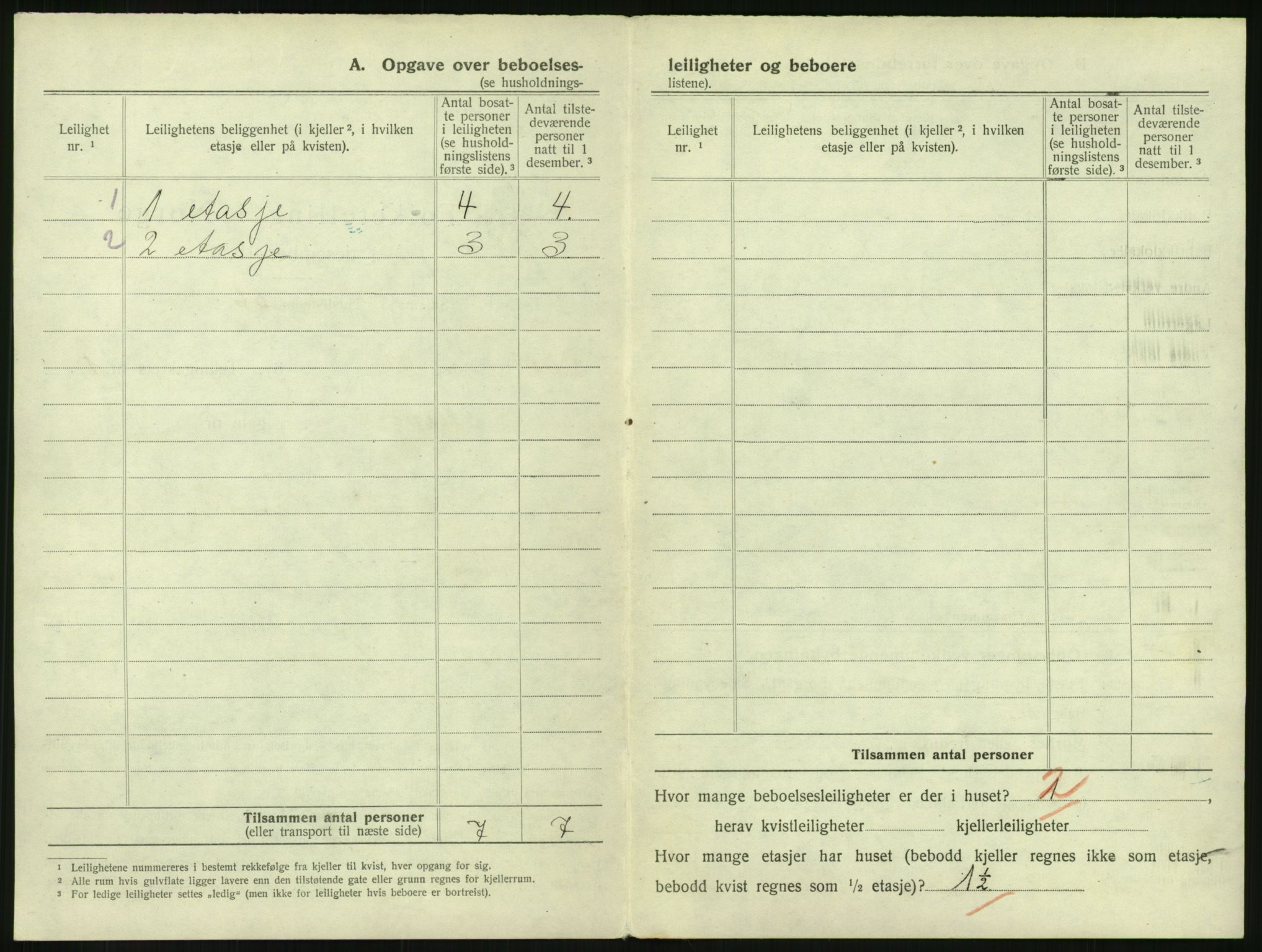 SAH, 1920 census for Lillehammer, 1920, p. 155