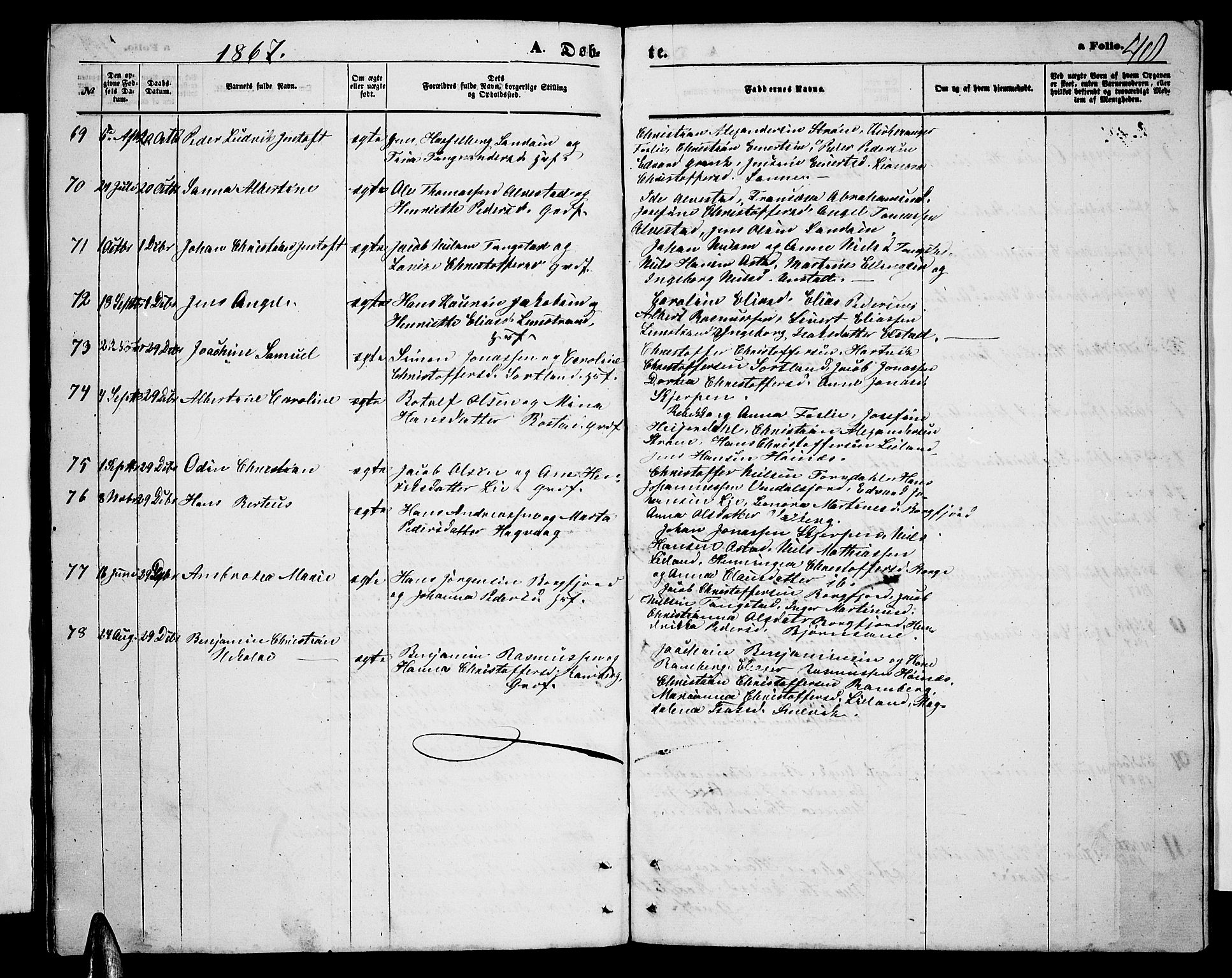 Ministerialprotokoller, klokkerbøker og fødselsregistre - Nordland, AV/SAT-A-1459/880/L1140: Parish register (copy) no. 880C02, 1861-1875, p. 48