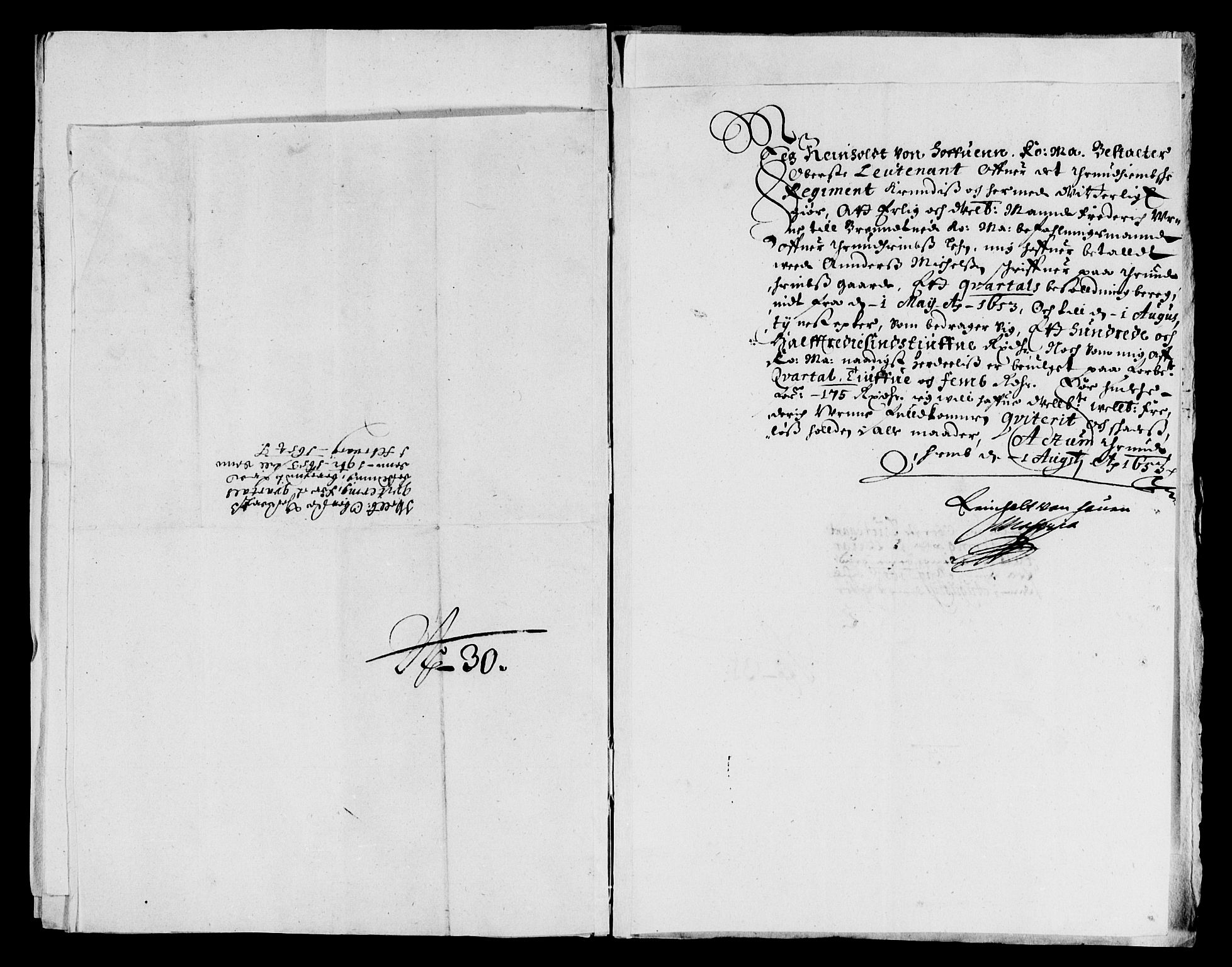 Rentekammeret inntil 1814, Reviderte regnskaper, Lensregnskaper, AV/RA-EA-5023/R/Rb/Rbw/L0114: Trondheim len, 1653-1654