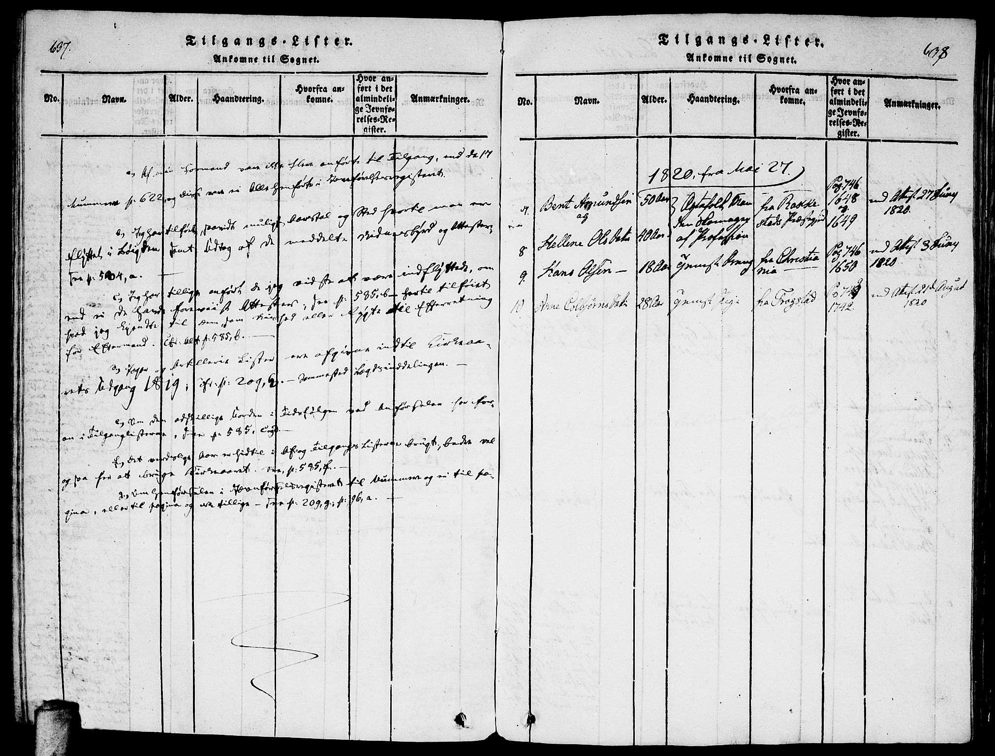 Enebakk prestekontor Kirkebøker, SAO/A-10171c/F/Fa/L0005: Parish register (official) no. I 5, 1790-1825, p. 637-638
