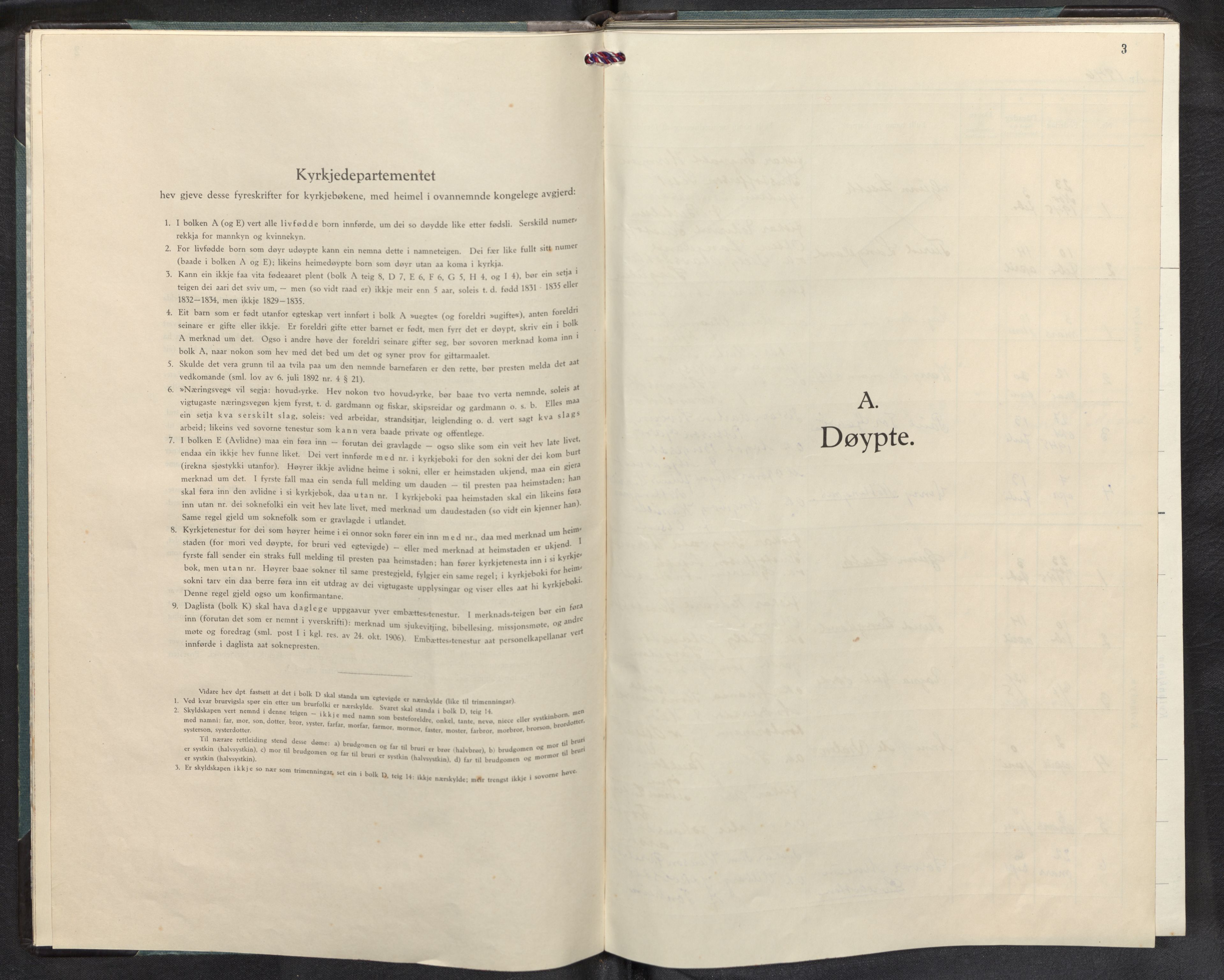 Bremanger sokneprestembete, SAB/A-82201/H/Hab/Habb/L0003: Parish register (copy) no. B 3, 1946-1957, p. 2b-3a
