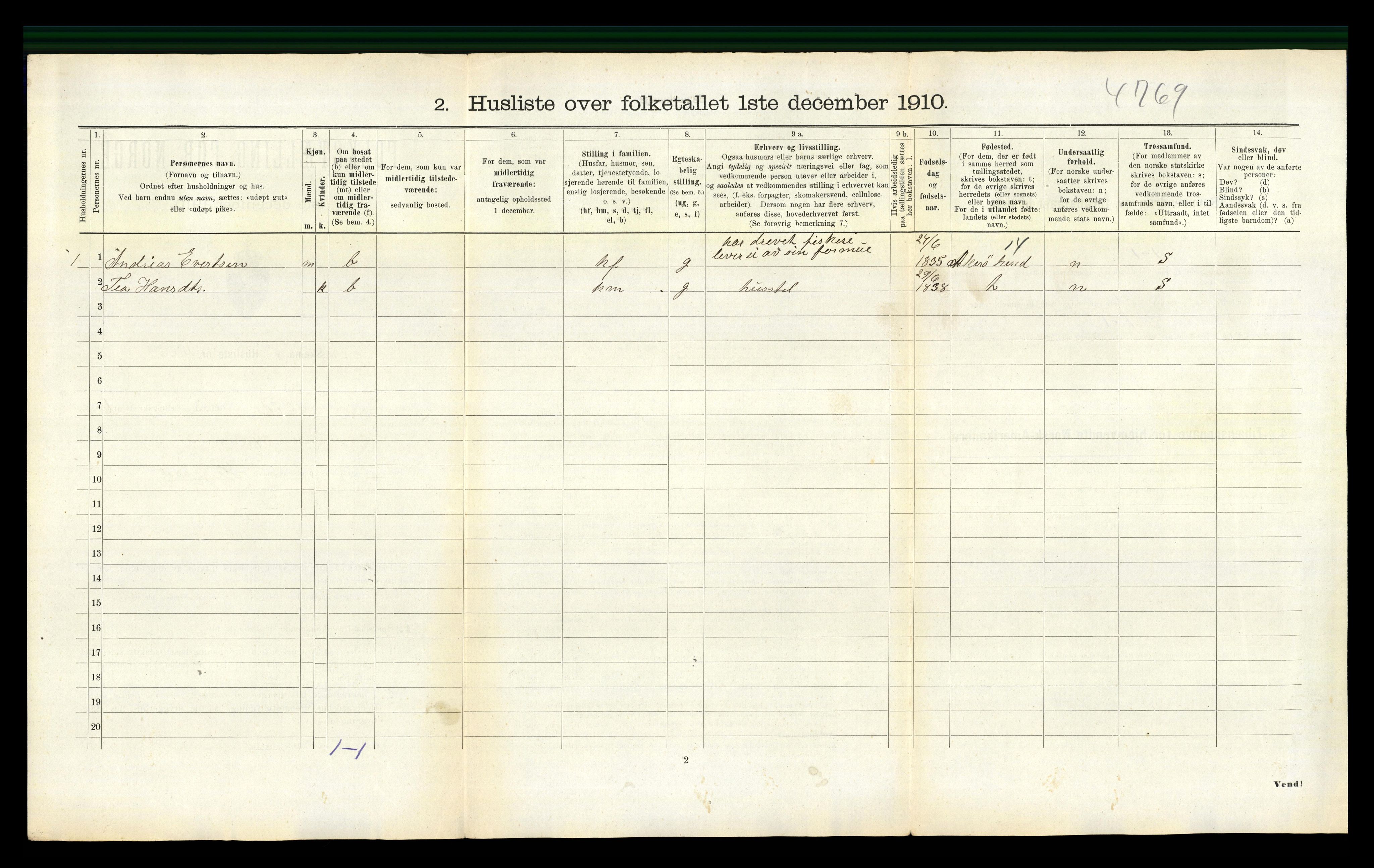 RA, 1910 census for Bud, 1910, p. 746