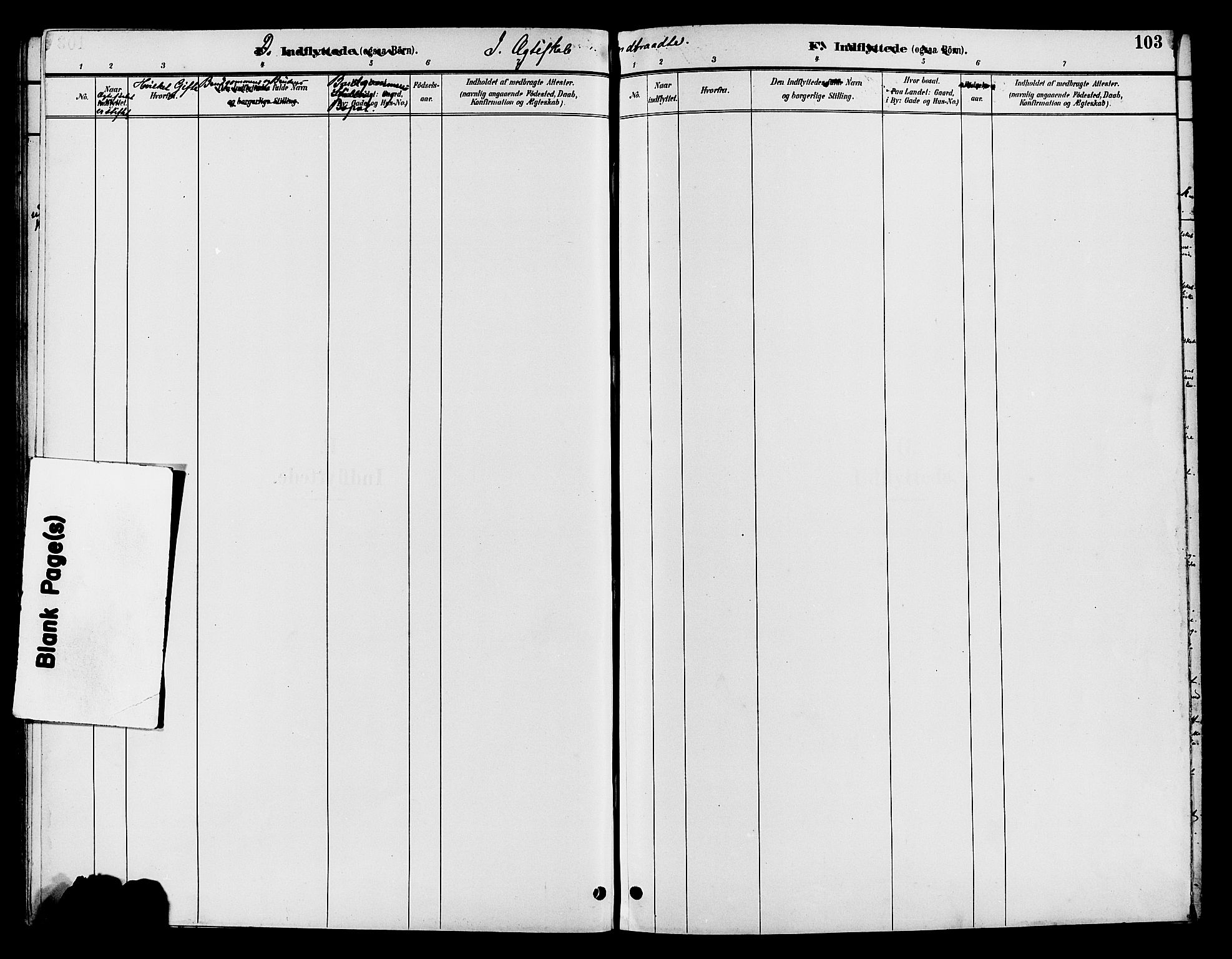 Nord-Aurdal prestekontor, SAH/PREST-132/H/Ha/Hab/L0010: Parish register (copy) no. 10, 1892-1907, p. 103