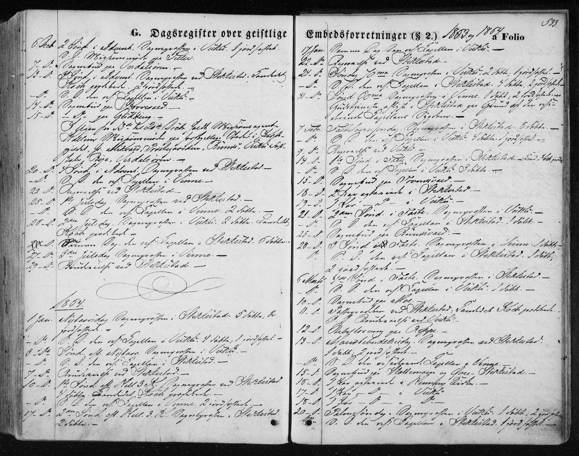 Ministerialprotokoller, klokkerbøker og fødselsregistre - Nord-Trøndelag, SAT/A-1458/723/L0241: Parish register (official) no. 723A10, 1860-1869, p. 533