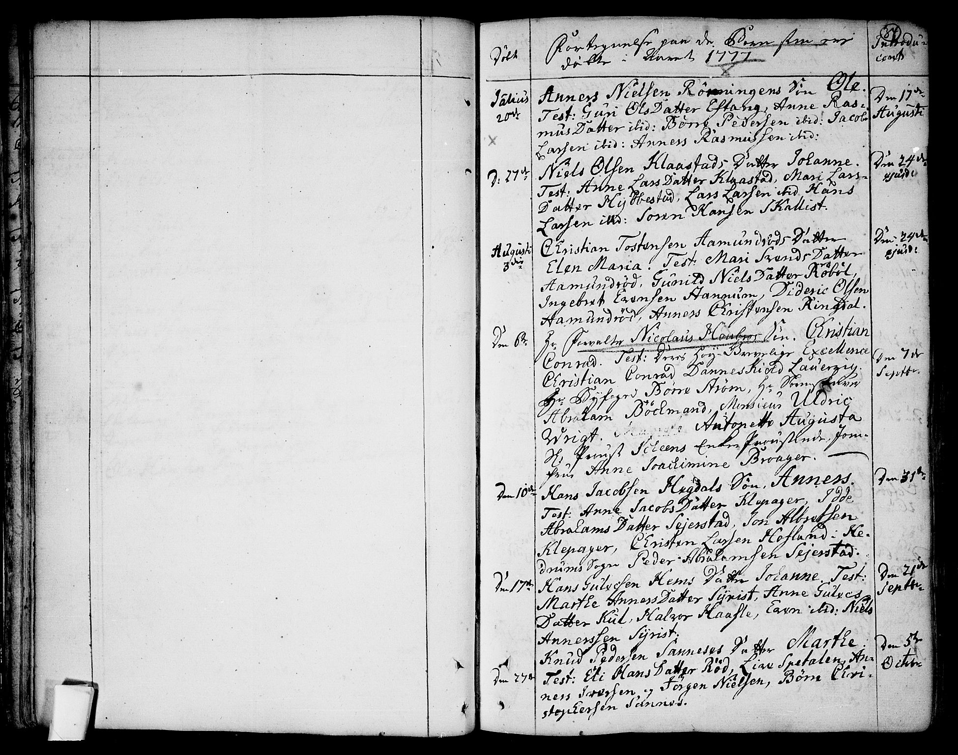 Tjølling kirkebøker, SAKO/A-60/F/Fa/L0003: Parish register (official) no. 3, 1735-1778, p. 34