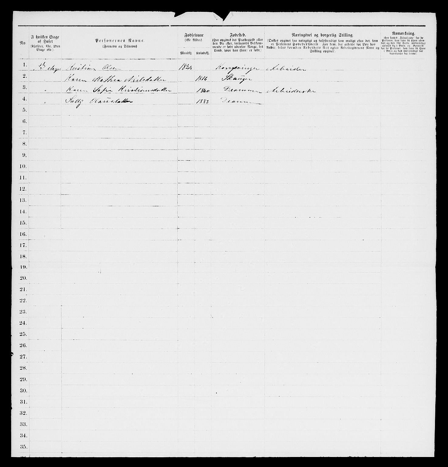 SAKO, 1885 census for 0602 Drammen, 1885, p. 2799