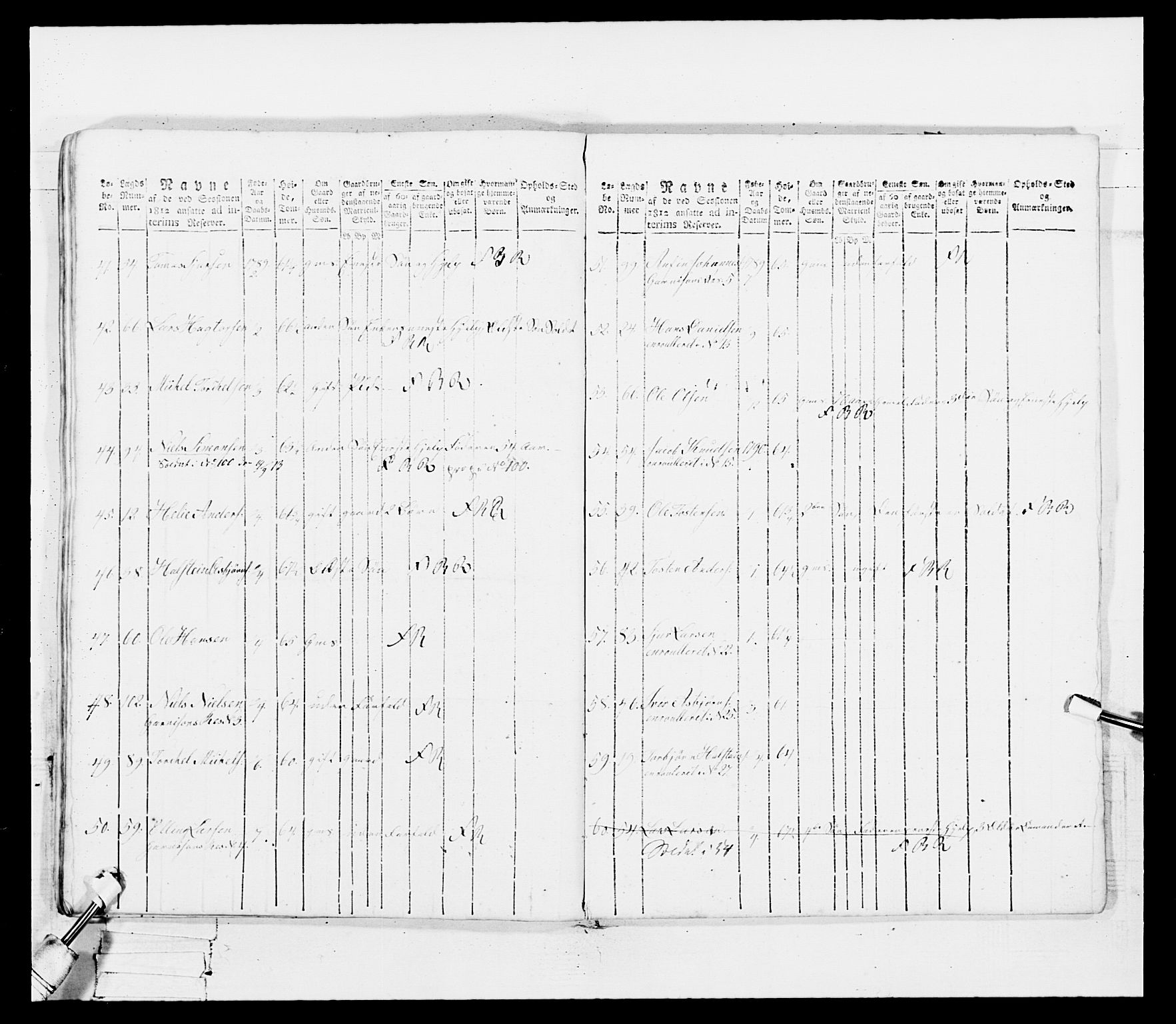 Generalitets- og kommissariatskollegiet, Det kongelige norske kommissariatskollegium, AV/RA-EA-5420/E/Eh/L0099: Bergenhusiske nasjonale infanteriregiment, 1812, p. 544