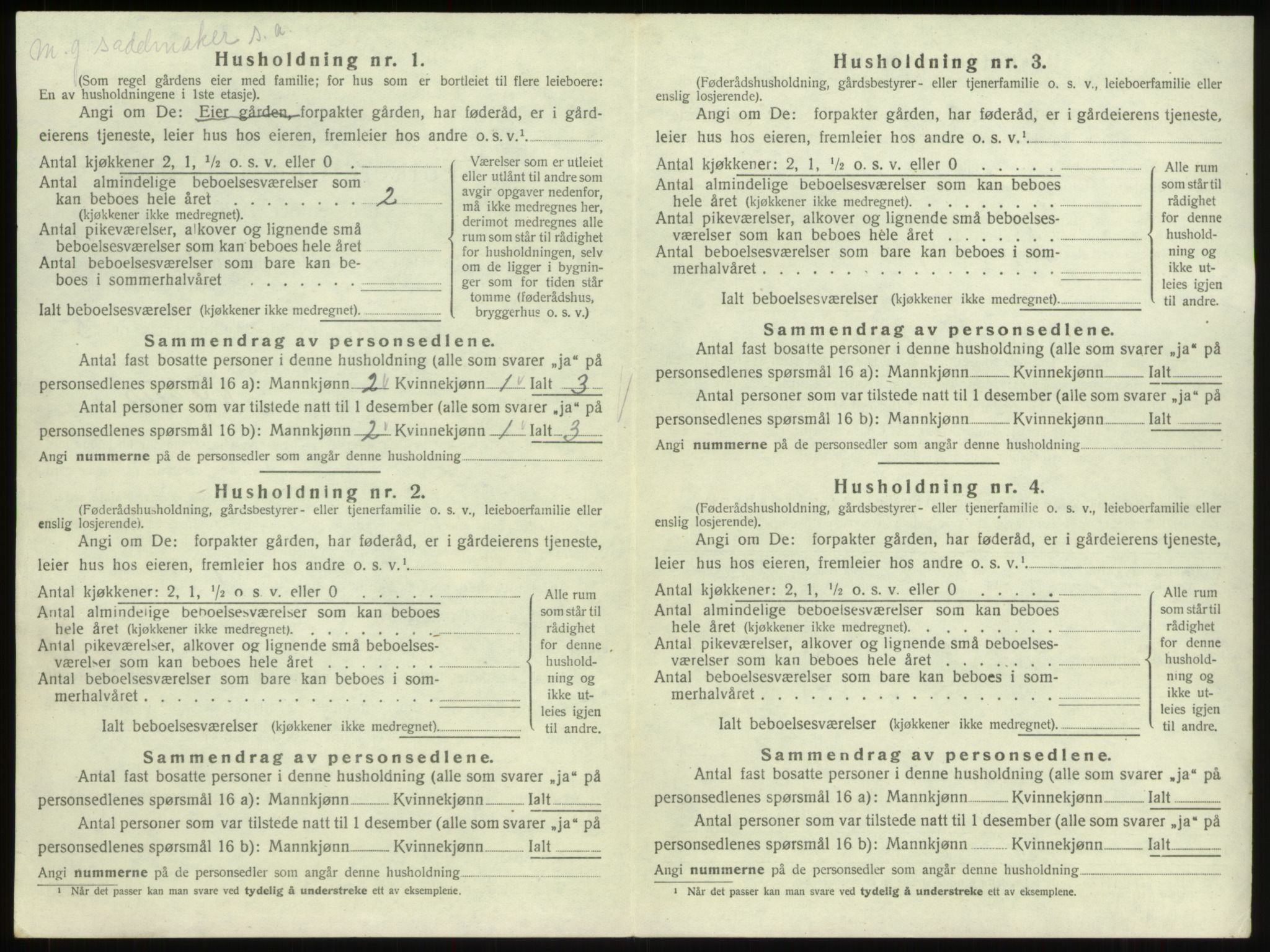 SAB, 1920 census for Breim, 1920, p. 366