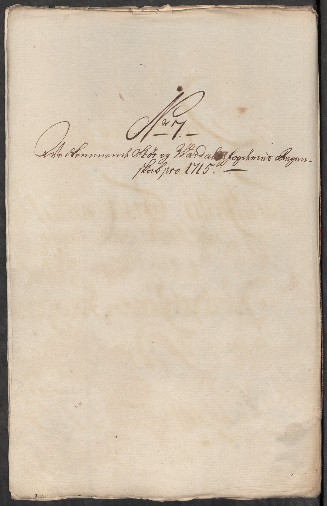 Rentekammeret inntil 1814, Reviderte regnskaper, Fogderegnskap, RA/EA-4092/R62/L4205: Fogderegnskap Stjørdal og Verdal, 1715, p. 122