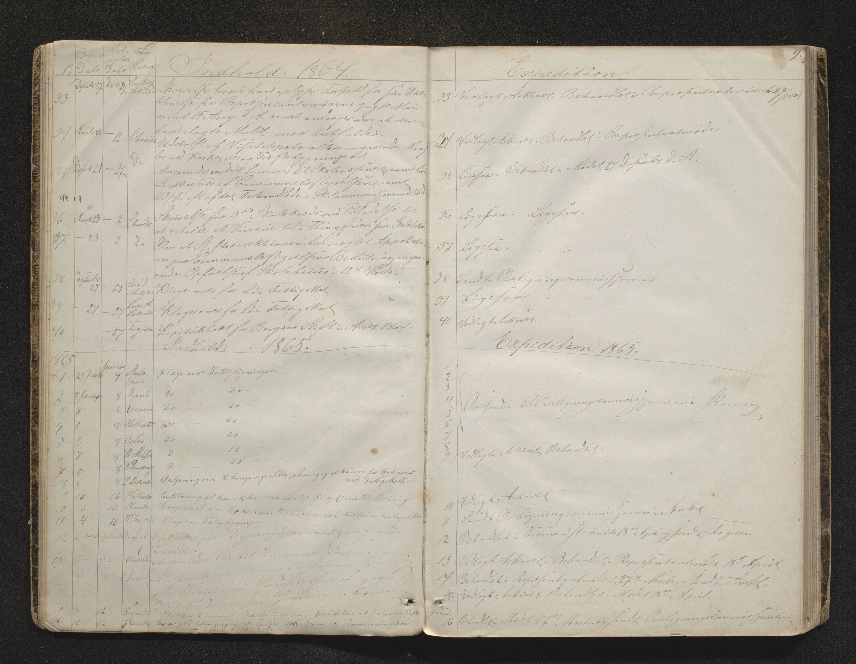 Skånevik kommune. Formannskapet, IKAH/1212-021/C/Ca/L0001: Postjournal for formannskapet, 1861-1890