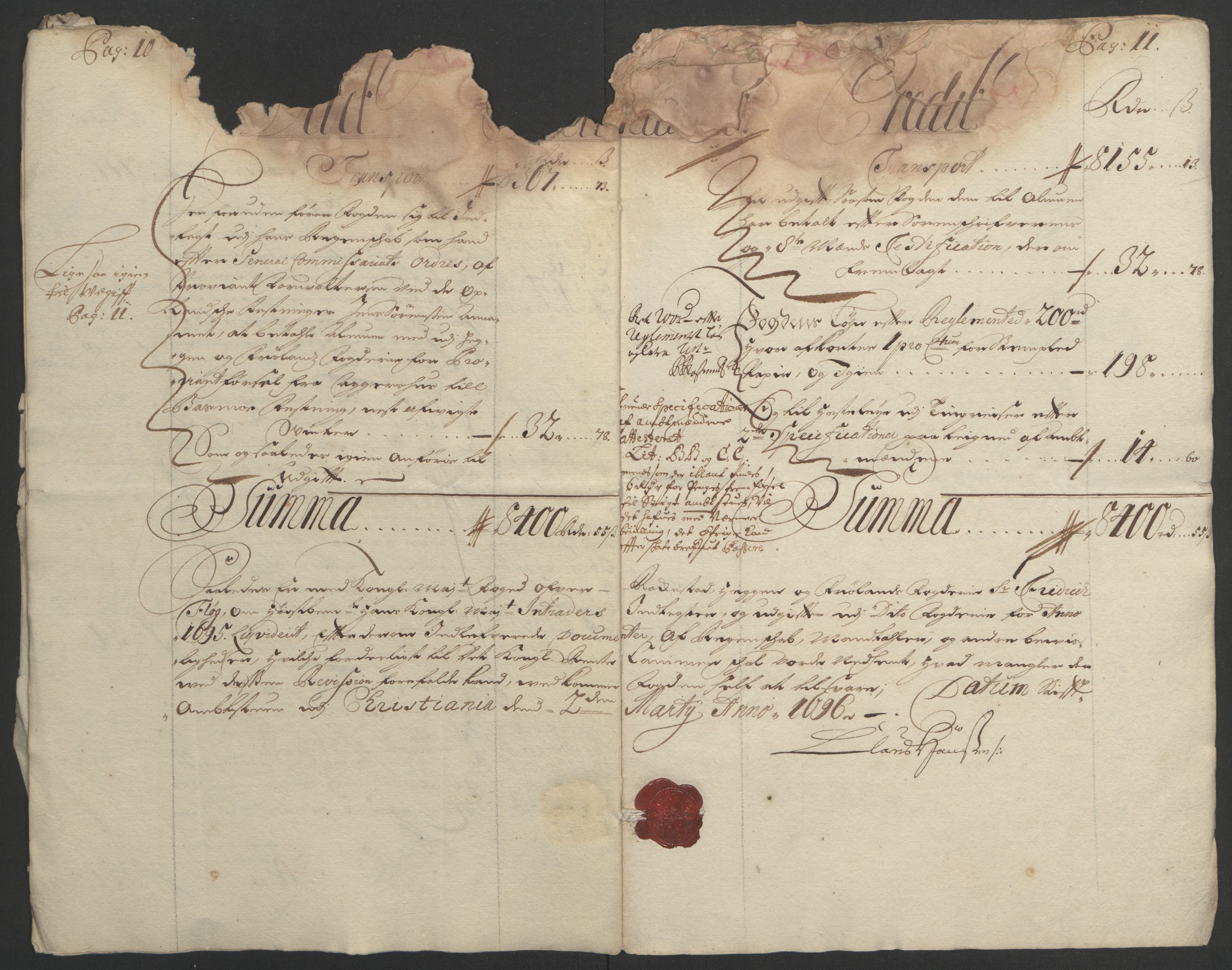 Rentekammeret inntil 1814, Reviderte regnskaper, Fogderegnskap, AV/RA-EA-4092/R07/L0285: Fogderegnskap Rakkestad, Heggen og Frøland, 1695, p. 10