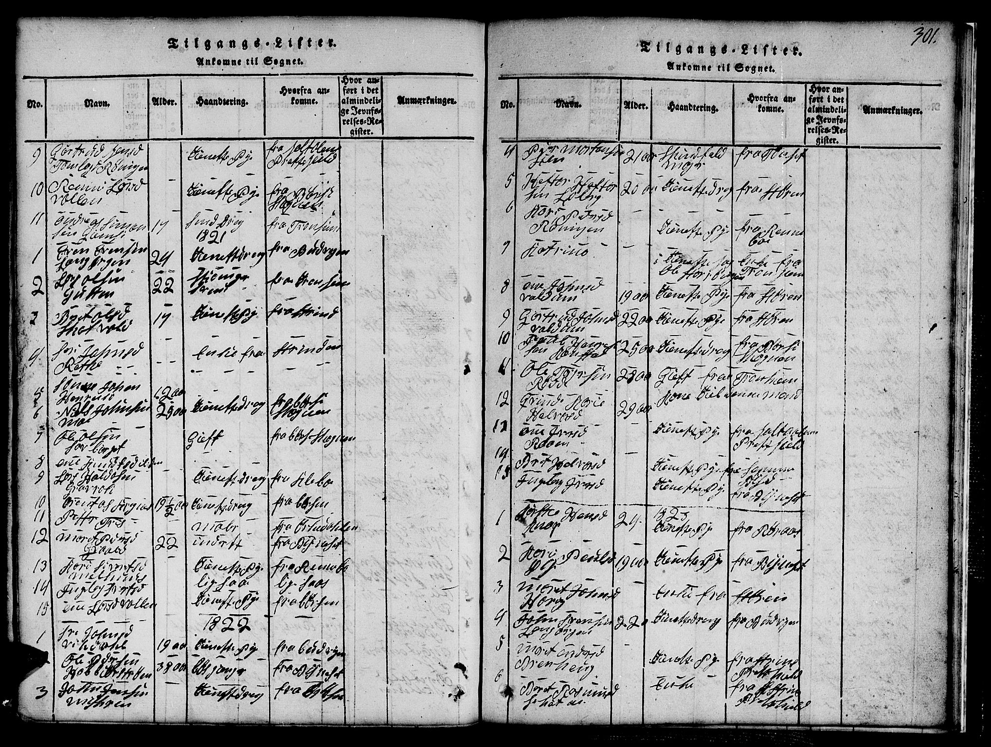 Ministerialprotokoller, klokkerbøker og fødselsregistre - Sør-Trøndelag, SAT/A-1456/691/L1092: Parish register (copy) no. 691C03, 1816-1852, p. 301