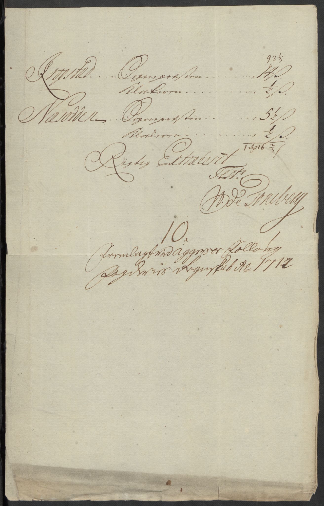 Rentekammeret inntil 1814, Reviderte regnskaper, Fogderegnskap, AV/RA-EA-4092/R10/L0450: Fogderegnskap Aker og Follo, 1712, p. 124