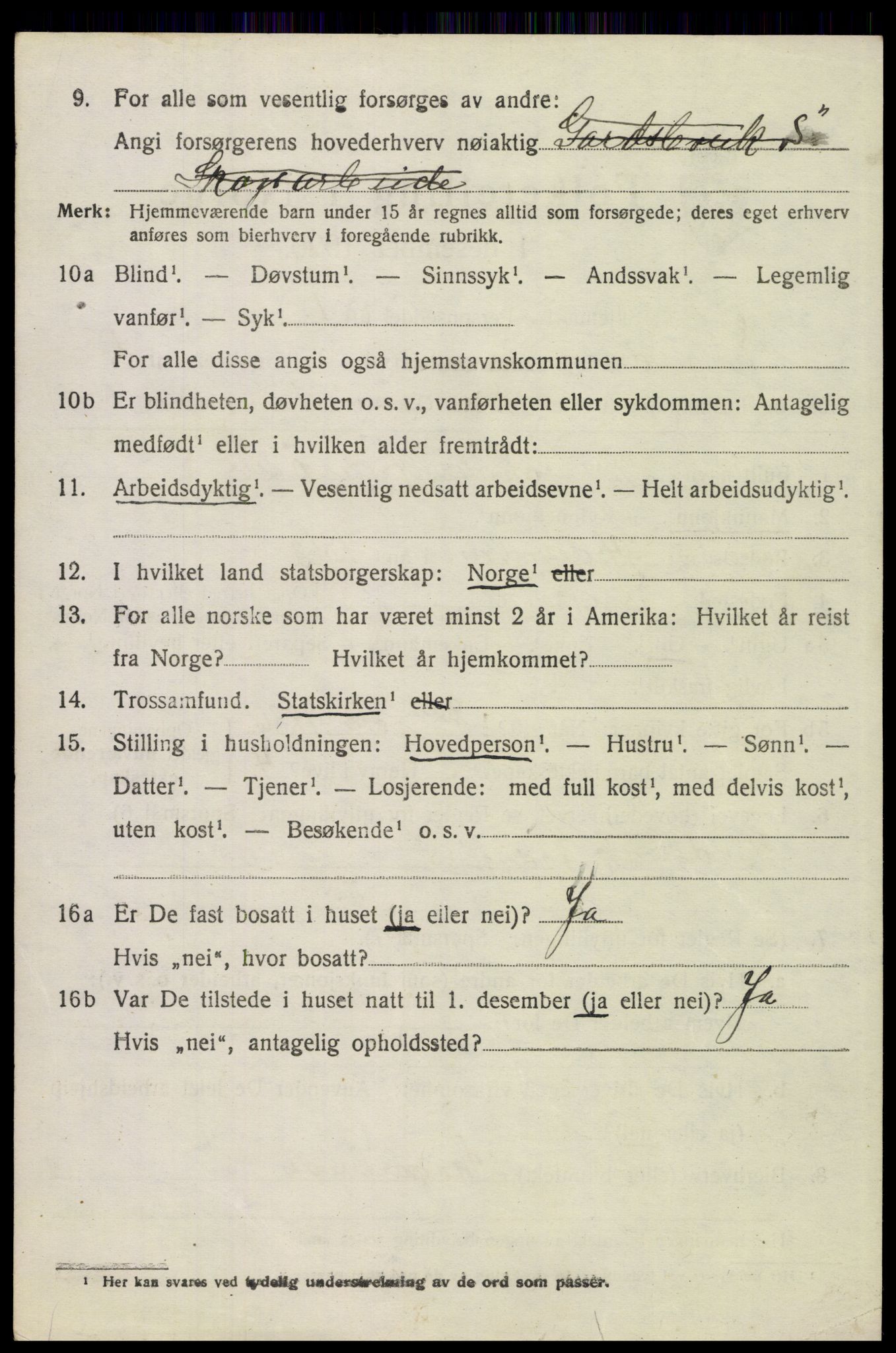 SAH, 1920 census for Engerdal, 1920, p. 482