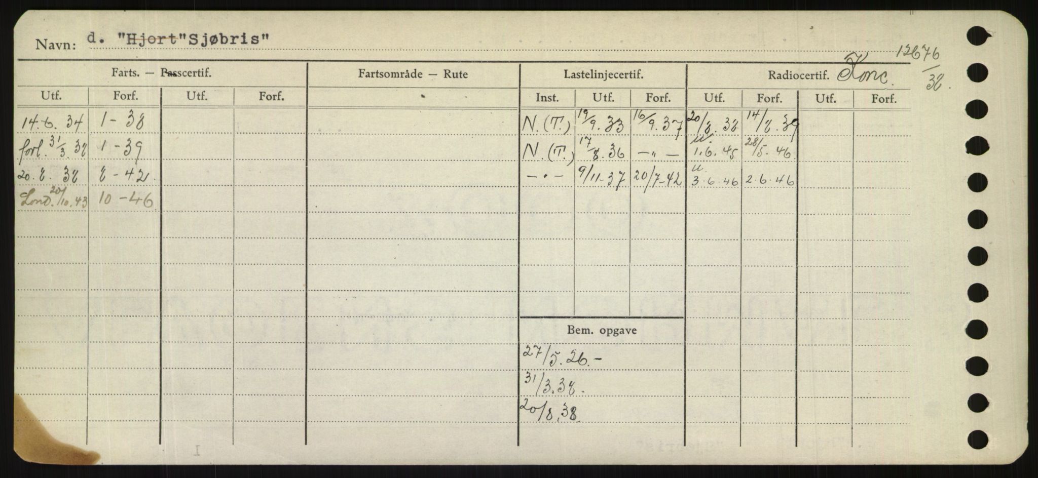 Sjøfartsdirektoratet med forløpere, Skipsmålingen, RA/S-1627/H/Hd/L0033: Fartøy, Sevi-Sjø, p. 352