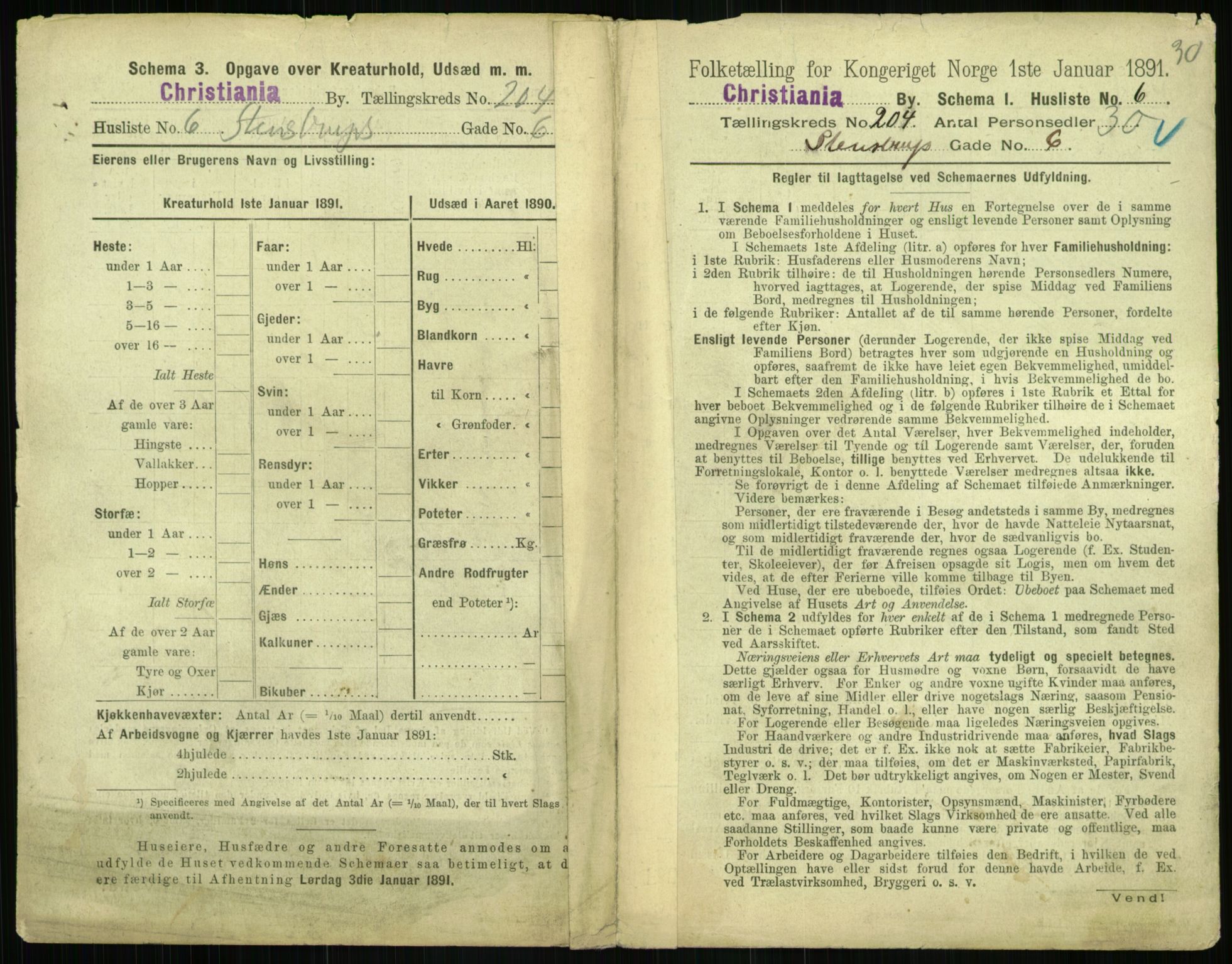 RA, 1891 census for 0301 Kristiania, 1891, p. 122903