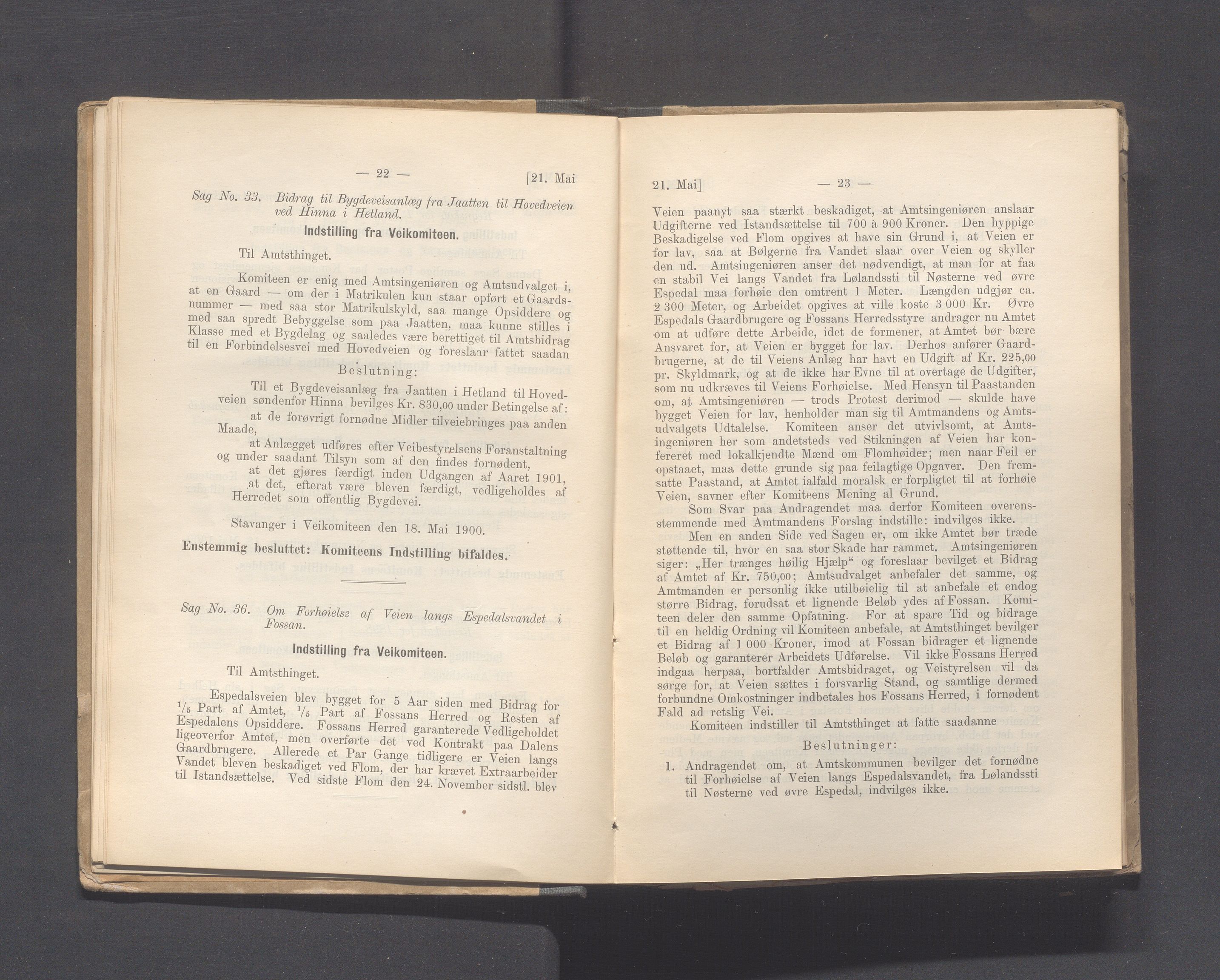 Rogaland fylkeskommune - Fylkesrådmannen , IKAR/A-900/A, 1900, p. 19