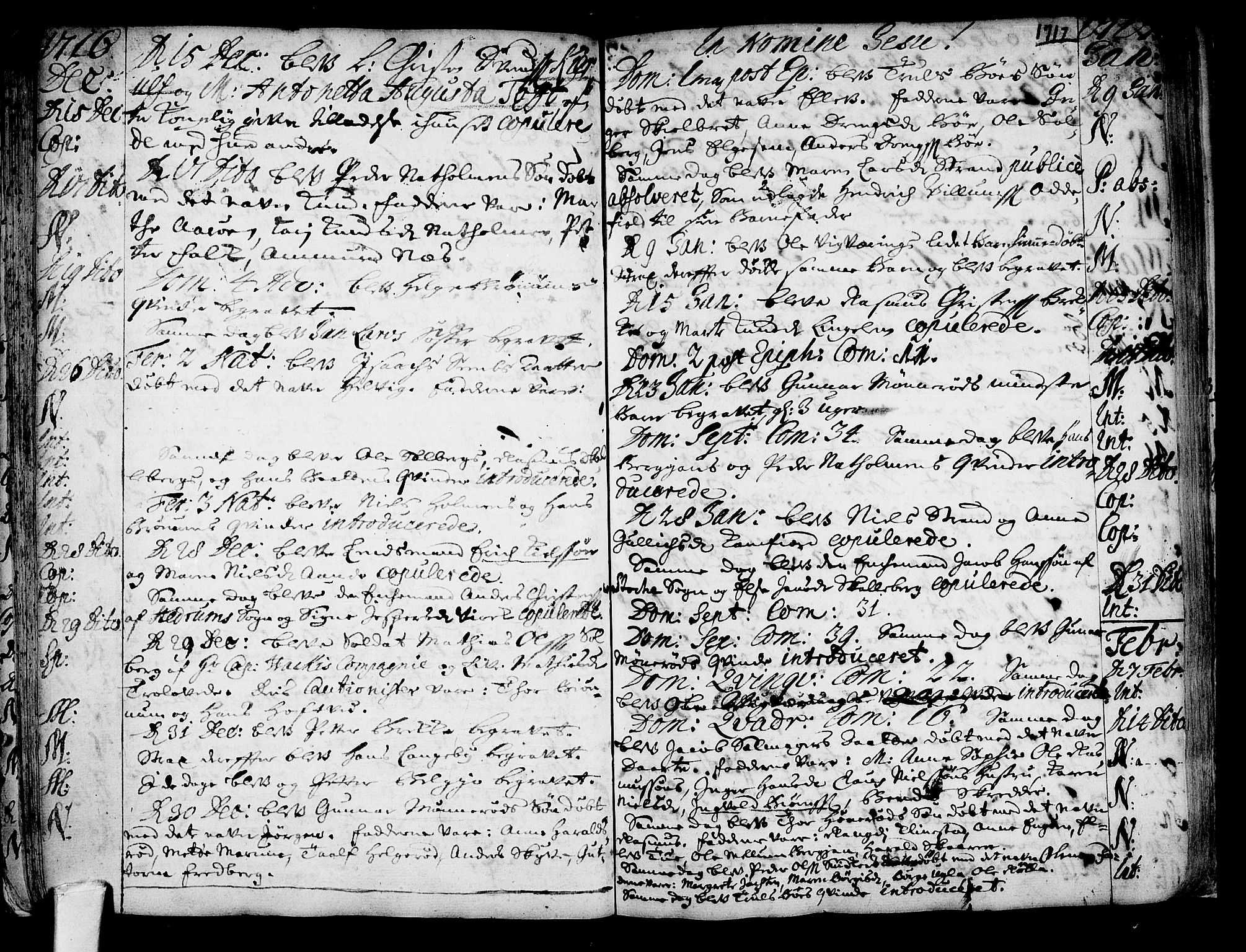 Sandar kirkebøker, SAKO/A-243/F/Fa/L0001: Parish register (official) no. 1, 1709-1733