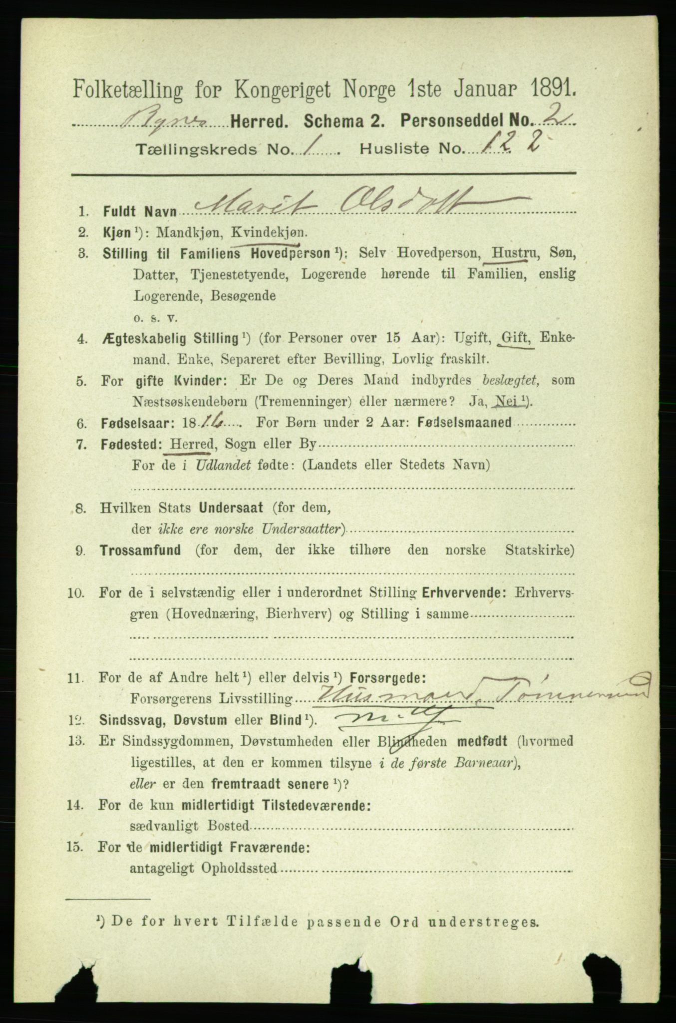 RA, 1891 census for 1655 Byneset, 1891, p. 796