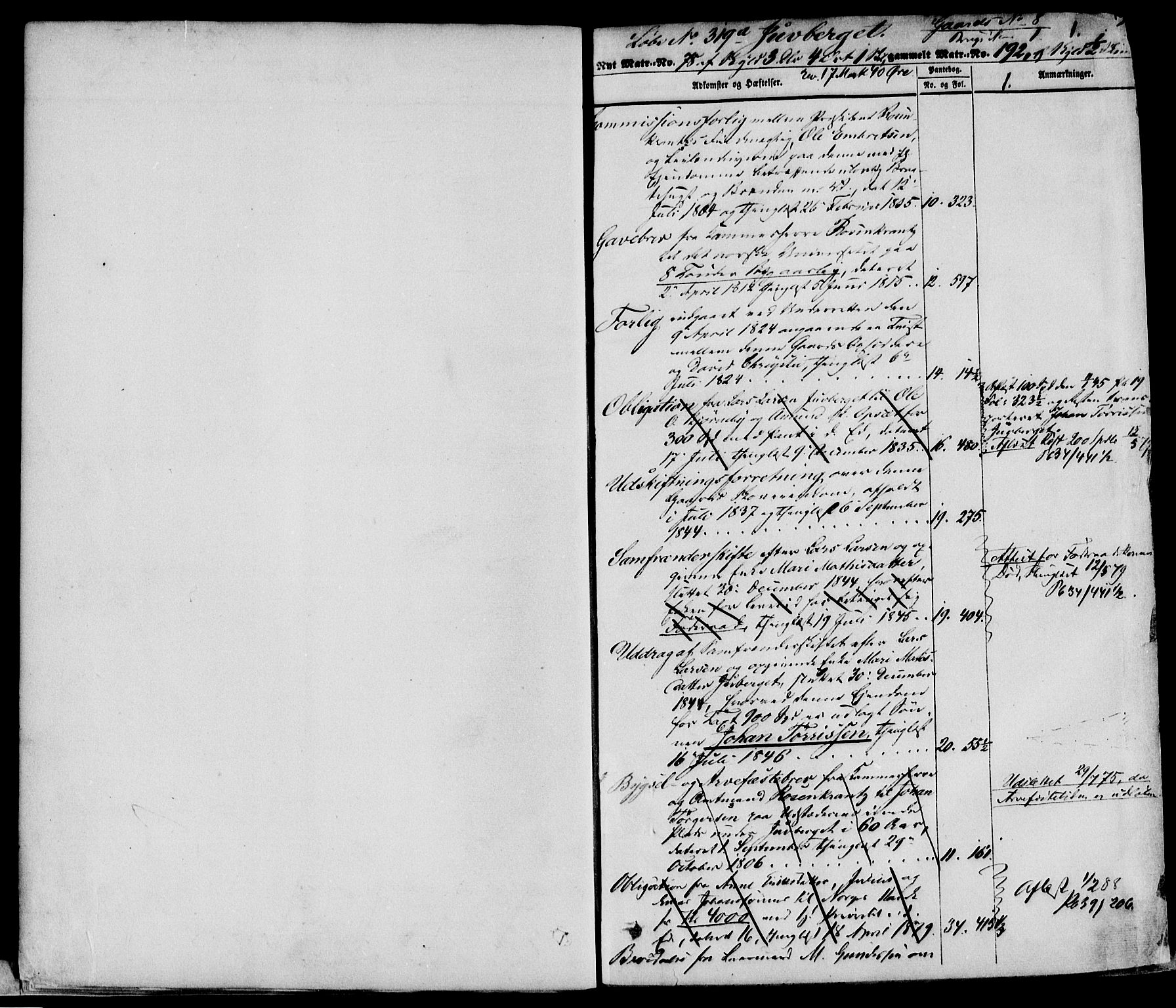 Solør tingrett, SAH/TING-008/H/Ha/Hae/L0001: Mortgage register no. A, 1800-1900, p. 1