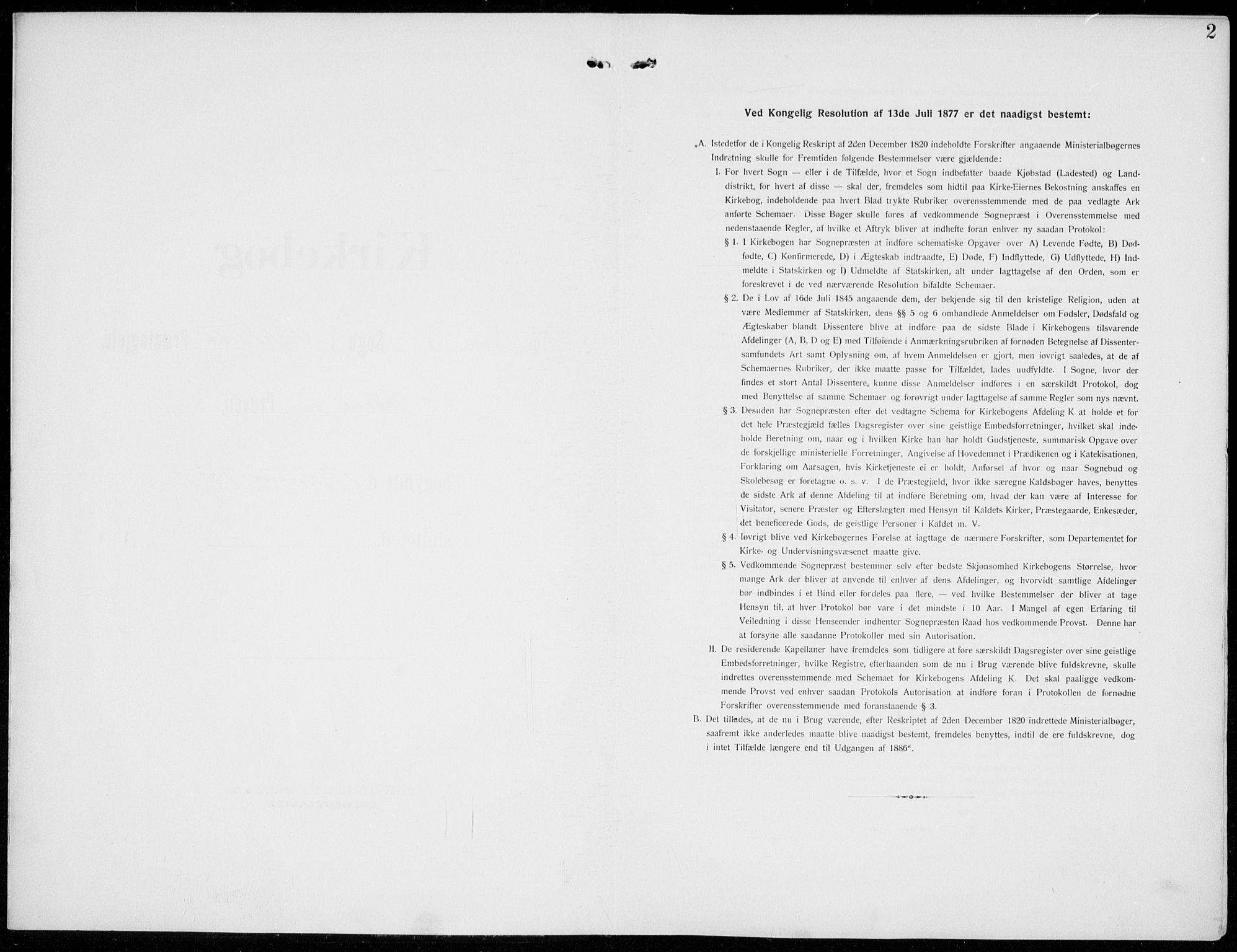 Kolbu prestekontor, SAH/PREST-110/H/Ha/Haa/L0001: Parish register (official) no. 1, 1907-1923, p. 2