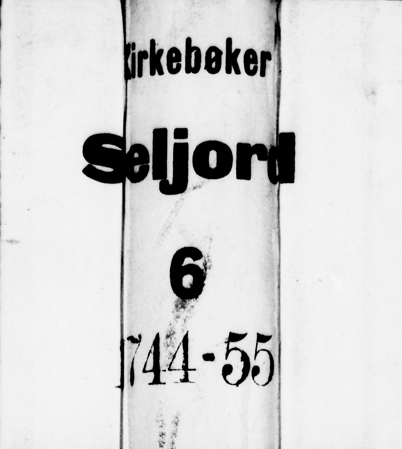 Seljord kirkebøker, SAKO/A-20/F/Fa/L0006: Parish register (official) no. I 6, 1744-1755