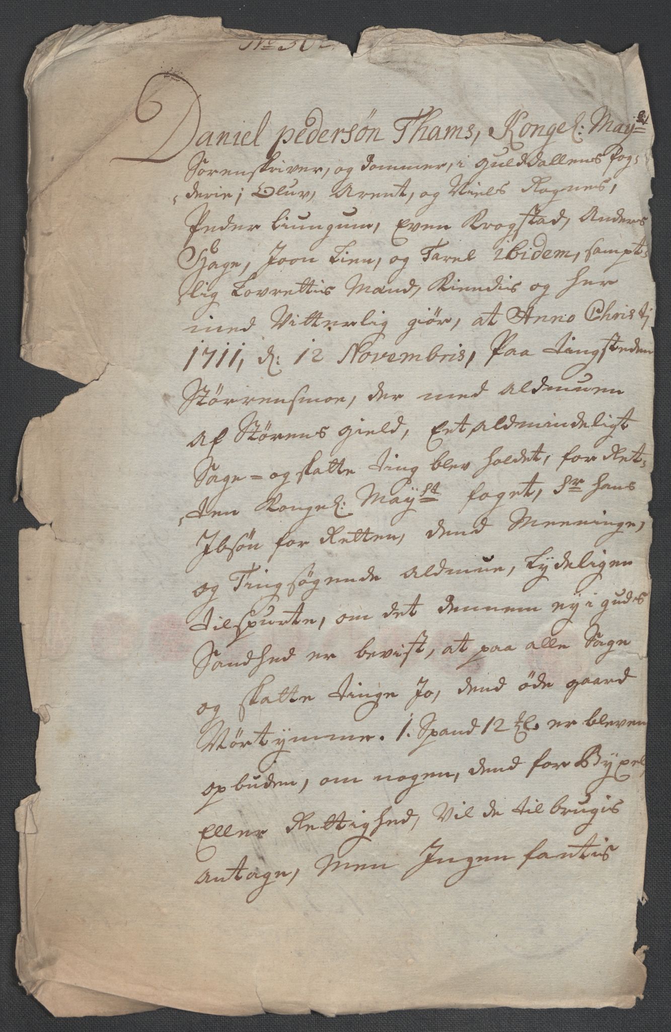 Rentekammeret inntil 1814, Reviderte regnskaper, Fogderegnskap, RA/EA-4092/R60/L3962: Fogderegnskap Orkdal og Gauldal, 1711, p. 349