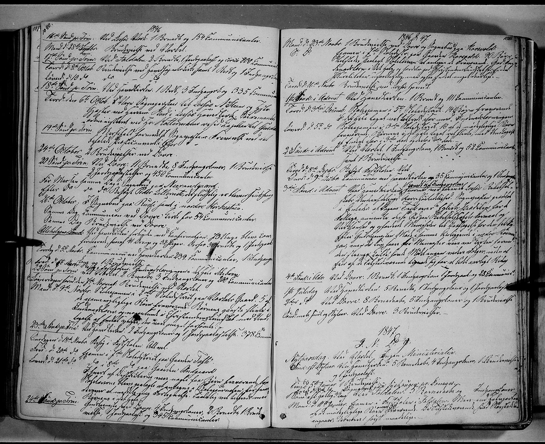 Lesja prestekontor, SAH/PREST-068/H/Ha/Haa/L0006: Parish register (official) no. 6B, 1843-1854, p. 1080-1081