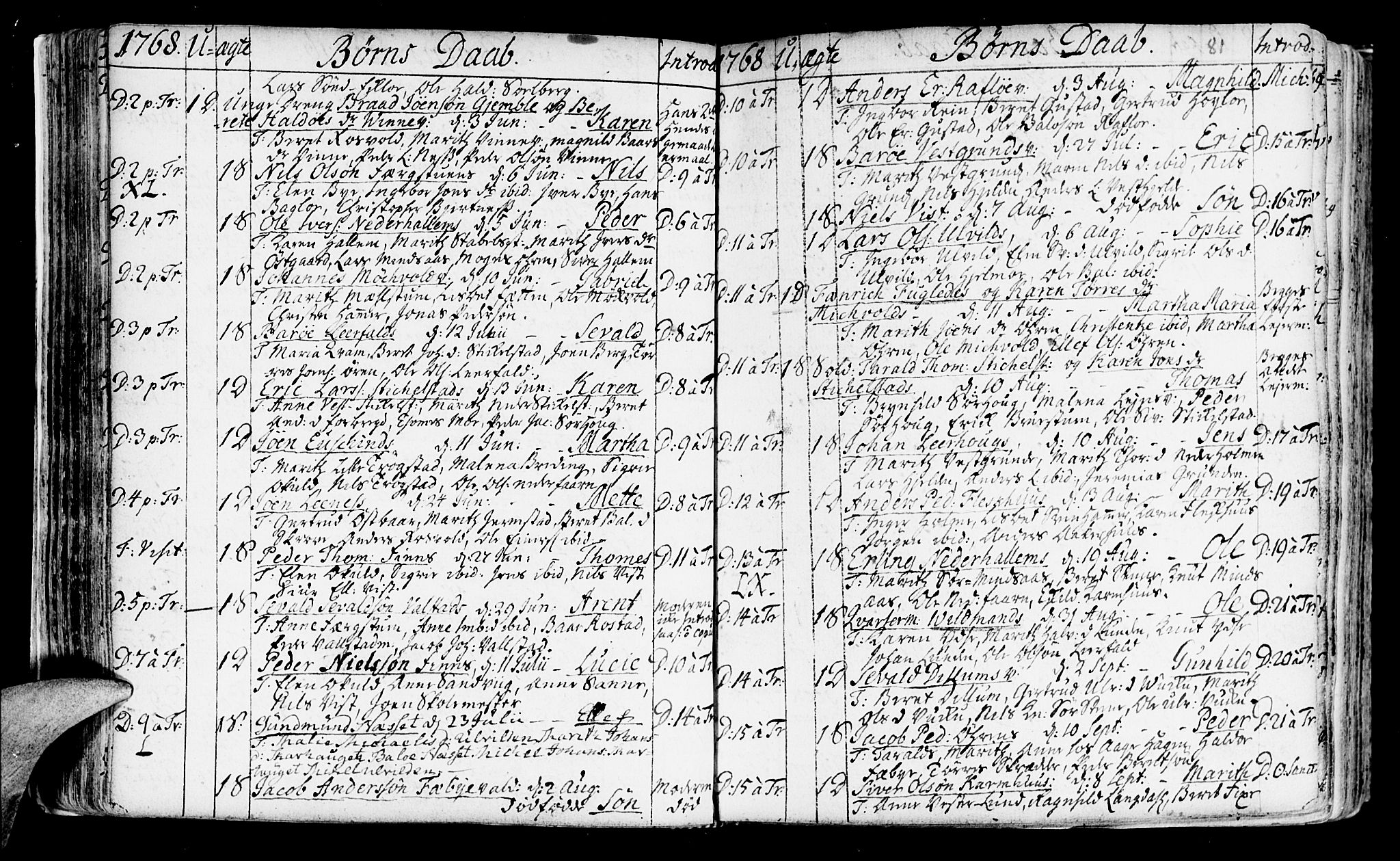 Ministerialprotokoller, klokkerbøker og fødselsregistre - Nord-Trøndelag, SAT/A-1458/723/L0231: Parish register (official) no. 723A02, 1748-1780, p. 81